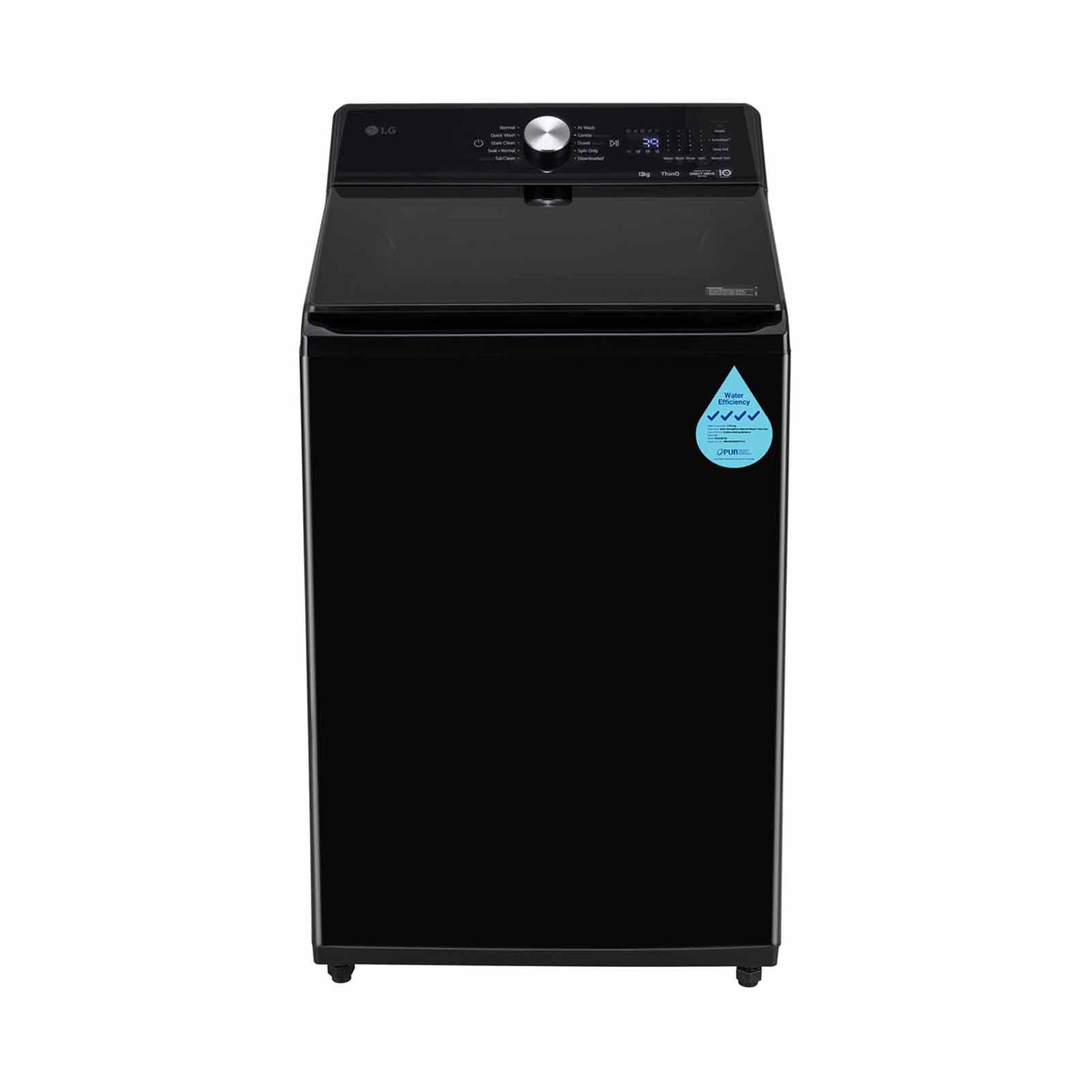 LG Top Load Washer (12kg)- Onxy Black TX2212ST5O-image 1