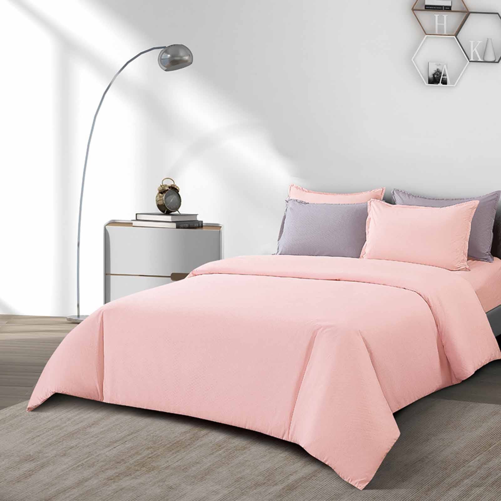EPITEX Fitted Sheet Set - Dobby (online Only) Lt Pink - Queen SILKYSOFT-image 3