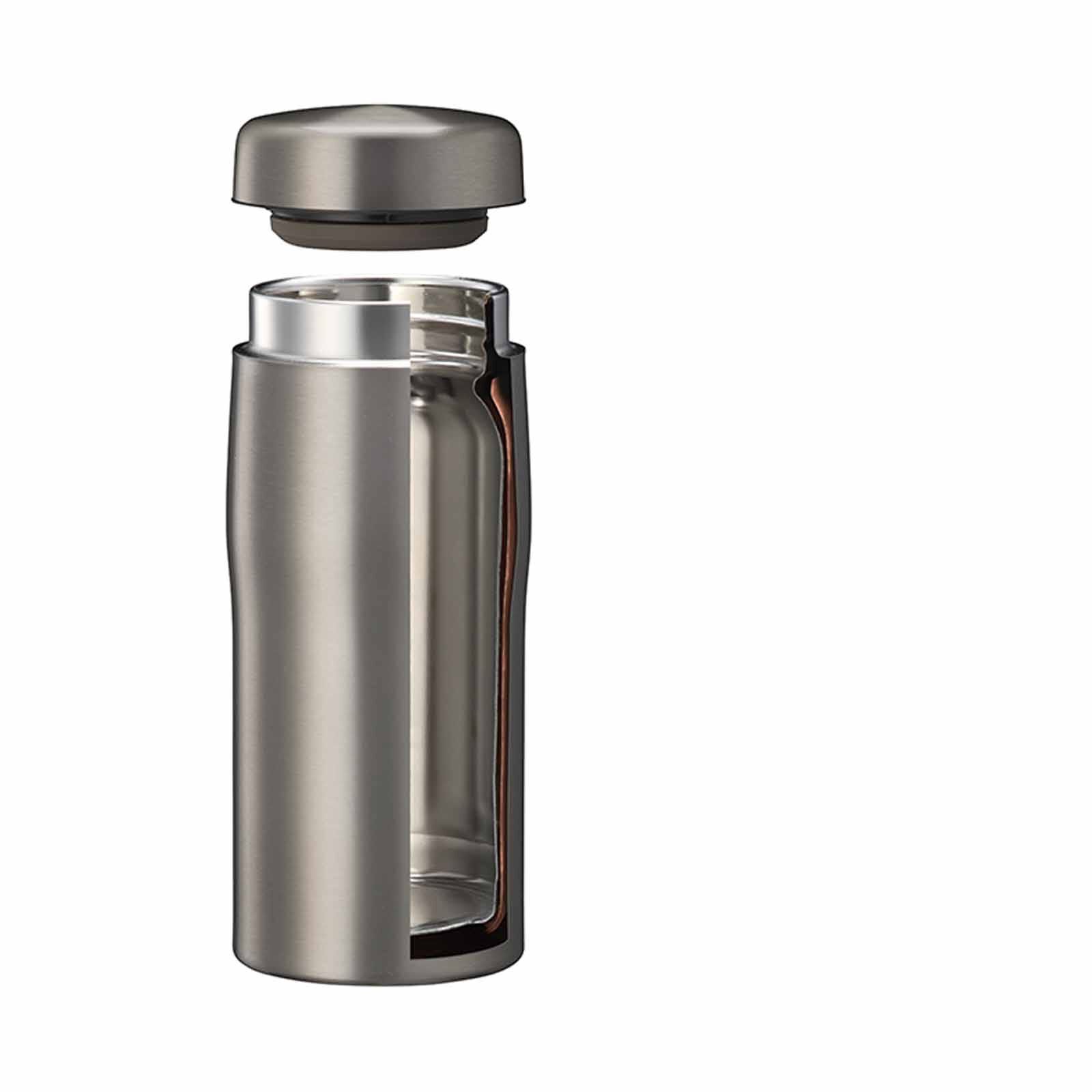 TIGER 240ml Vacuum Insulated Stainless Steel Bottle - Clear Stainless MJF-A024 (XF)-image 5