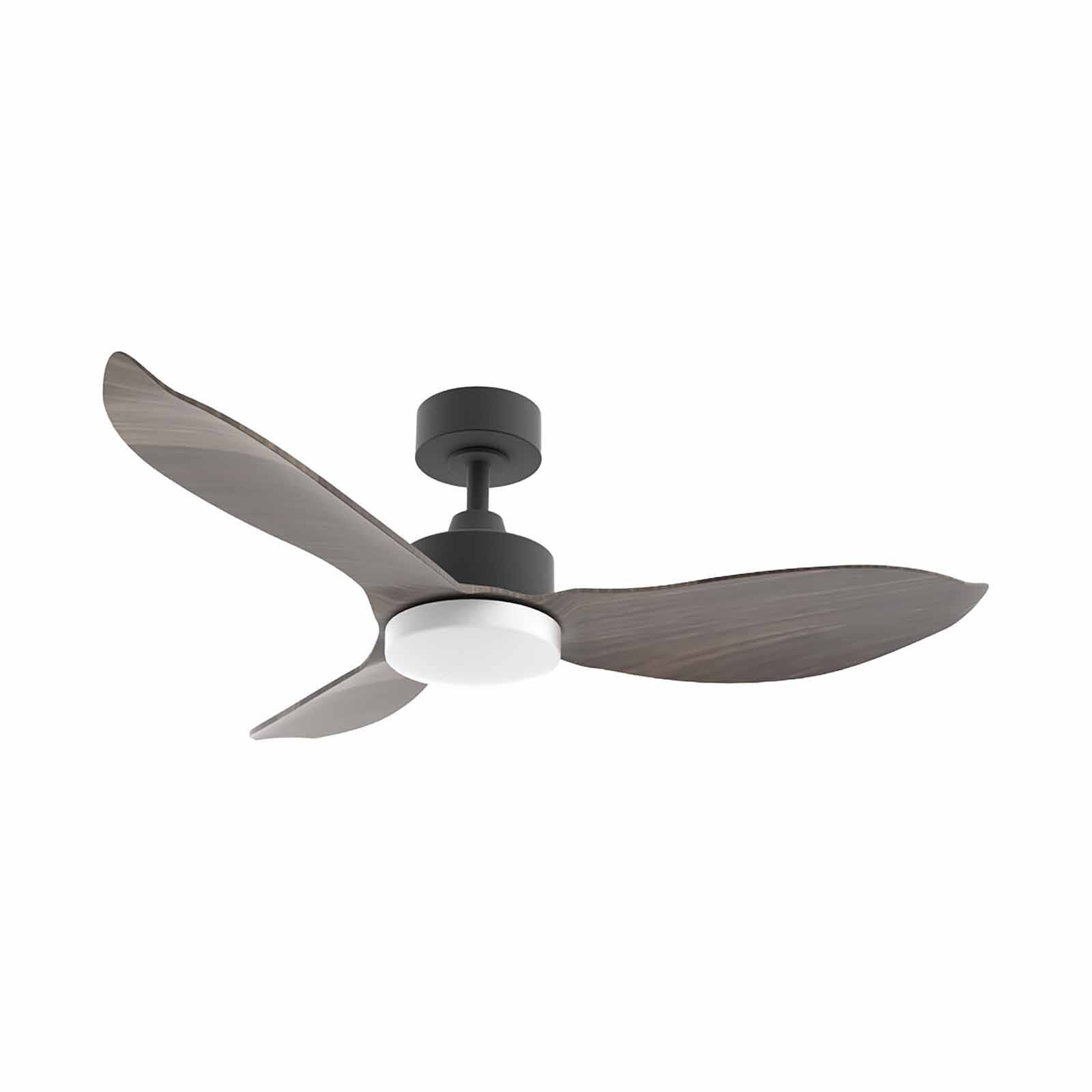 EUROPACE 46 In Dc Motor Ceiling Fan (down Rod) With Light - Black/ Dark Wood ECF46R - BLDW-CG-image 4