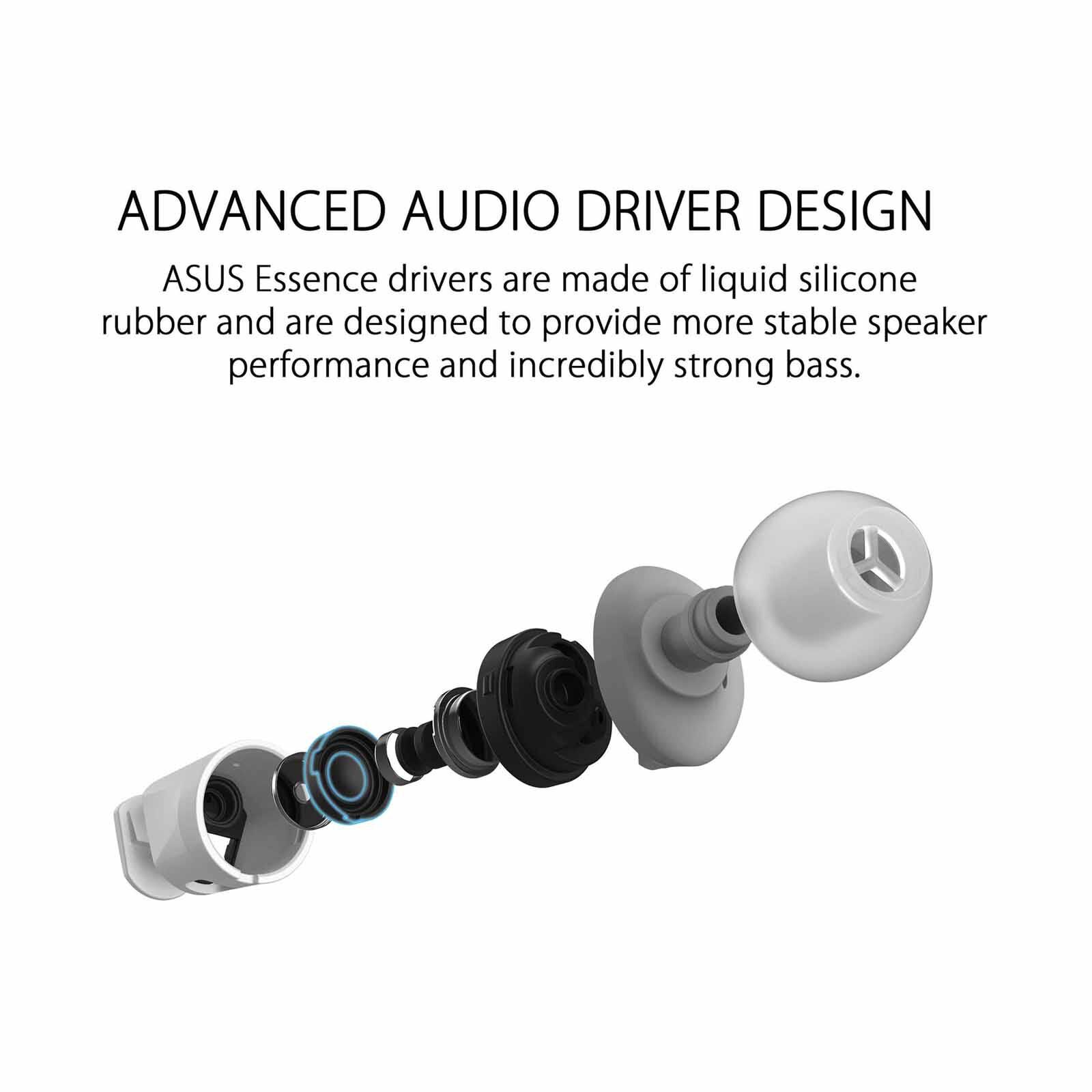 ASUS White In-ear Gaming Headphones 3.5mm Connector ROG CETRA II CORE MOONLIGHT-image 2