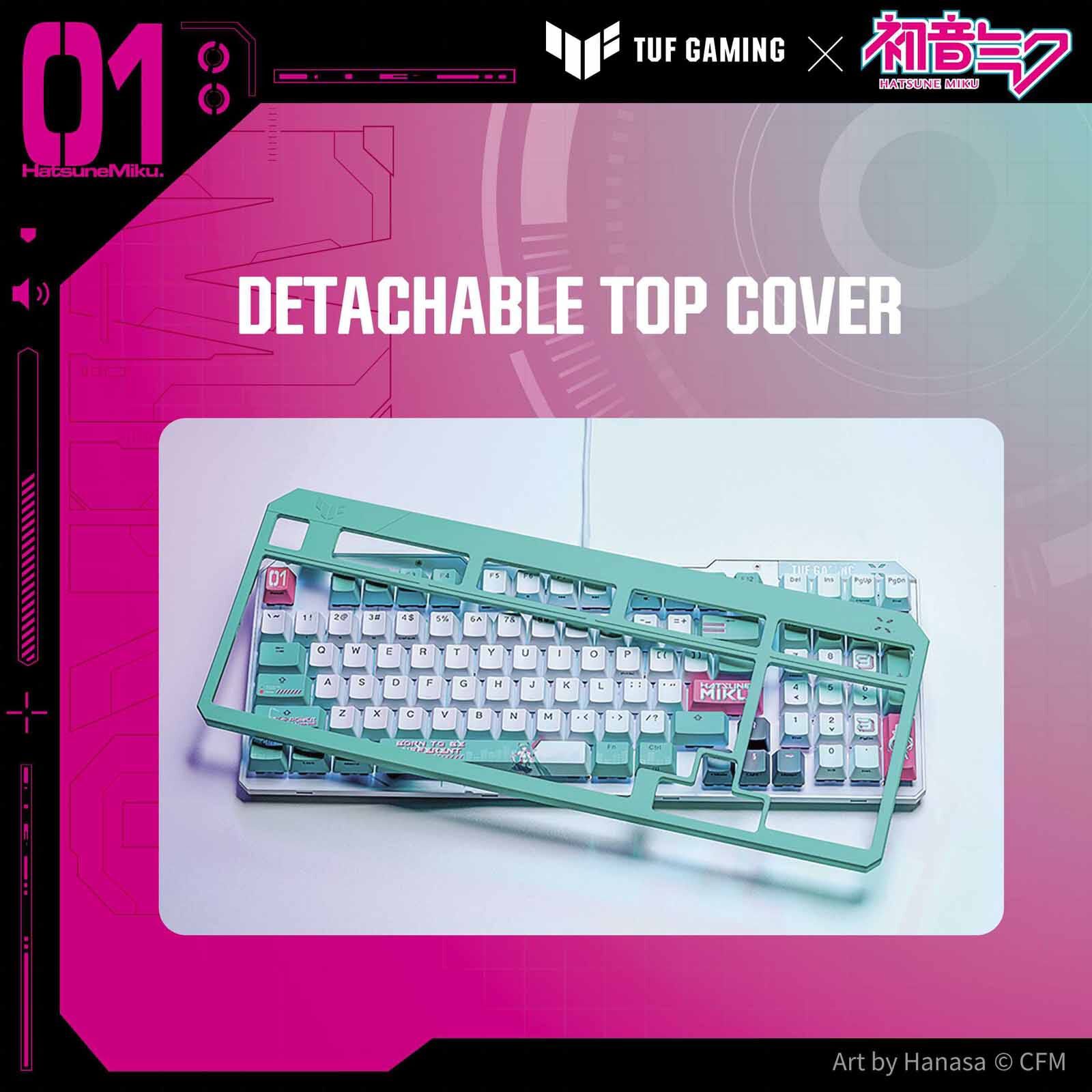 ASUS Tuf Gaming K3 Gen Ii Miku Blue RA09 TG K3 GEN II MIKU EDITION/BL/US/PBT-image 2