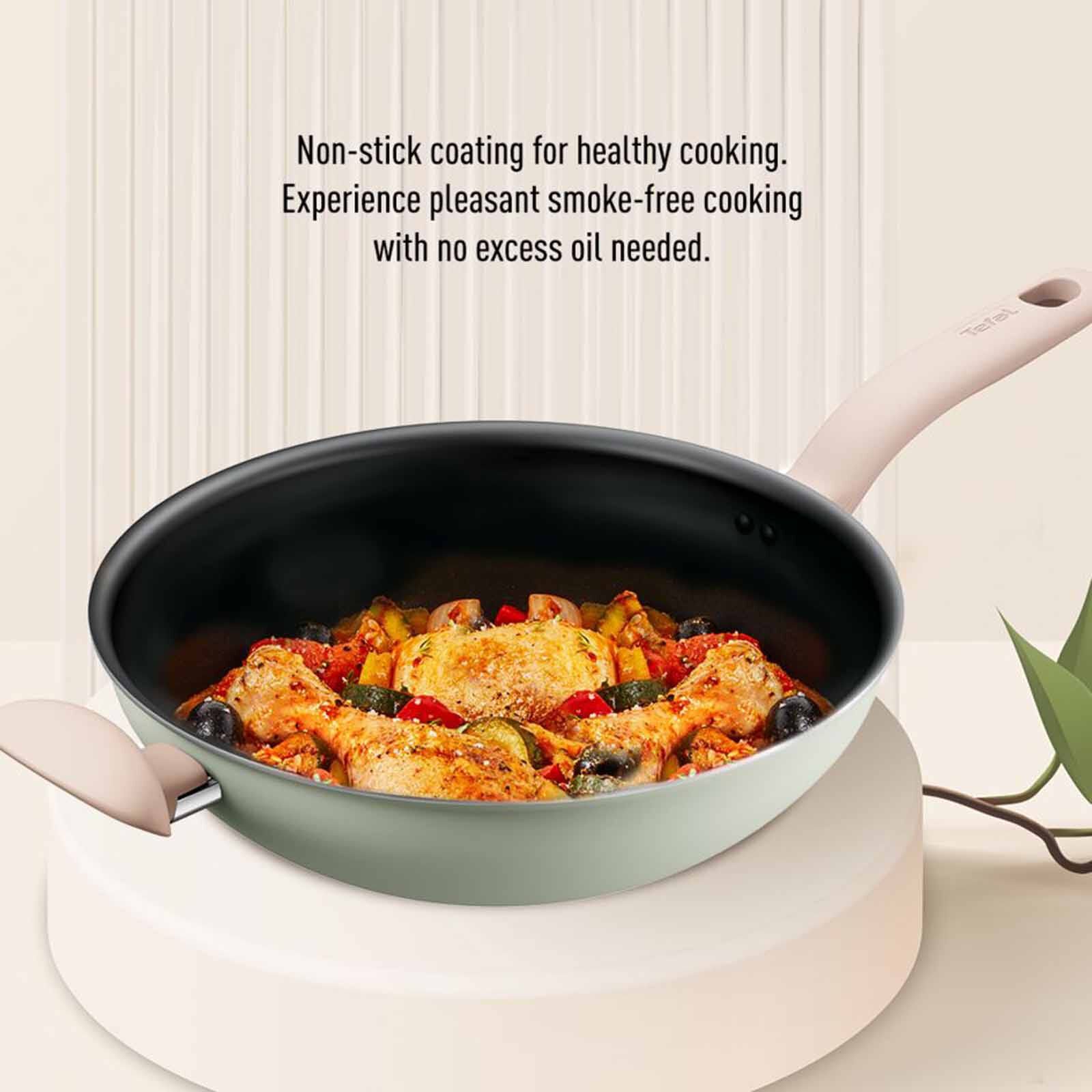 TEFAL So Matcha Ih 4pcs Set (wokpan 30+lid + Saucepan 18+lid) G179S4-image 2