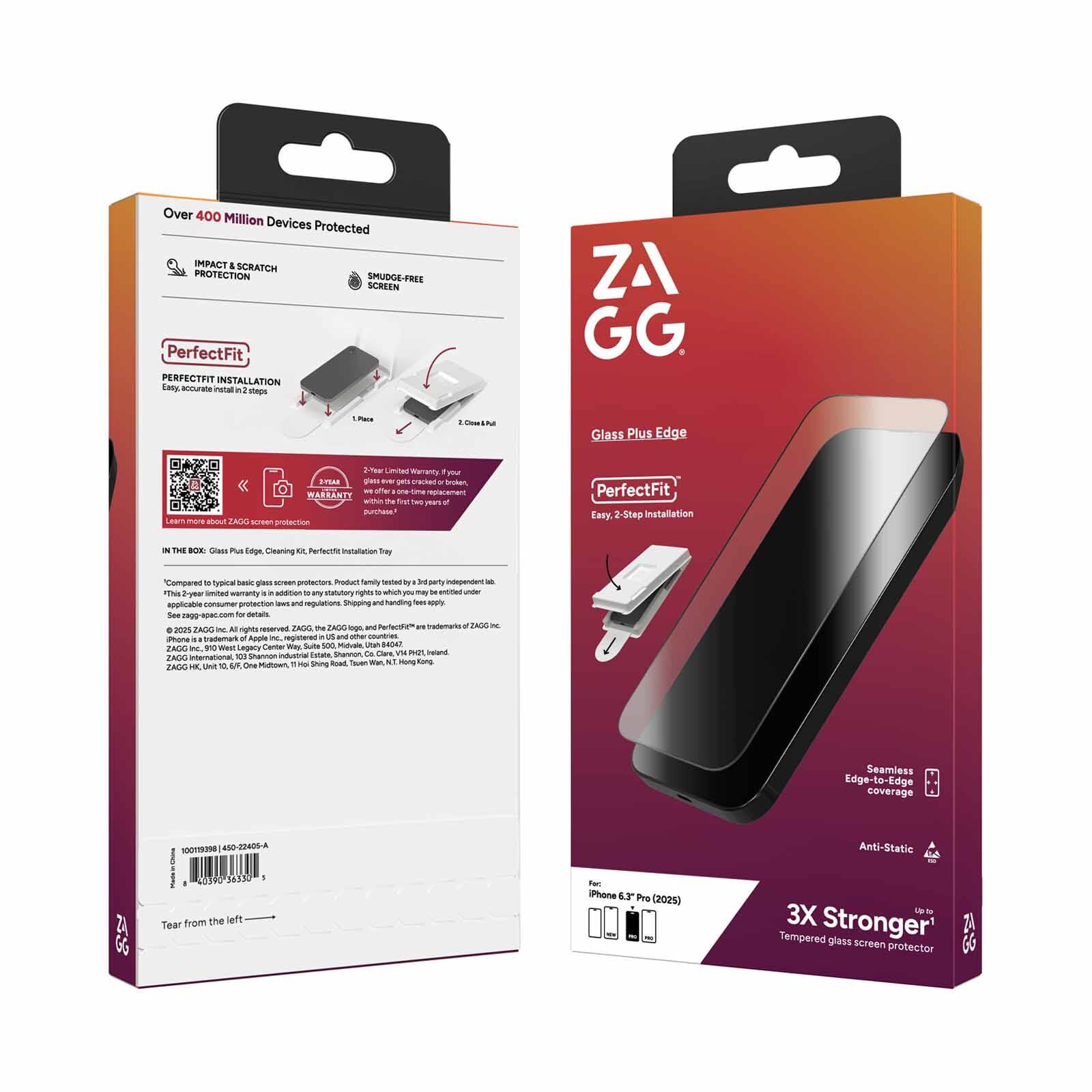 ZAGG Glass Plus Edge Iphone 17 Pro Screen Protector ZG-100119398-image 3