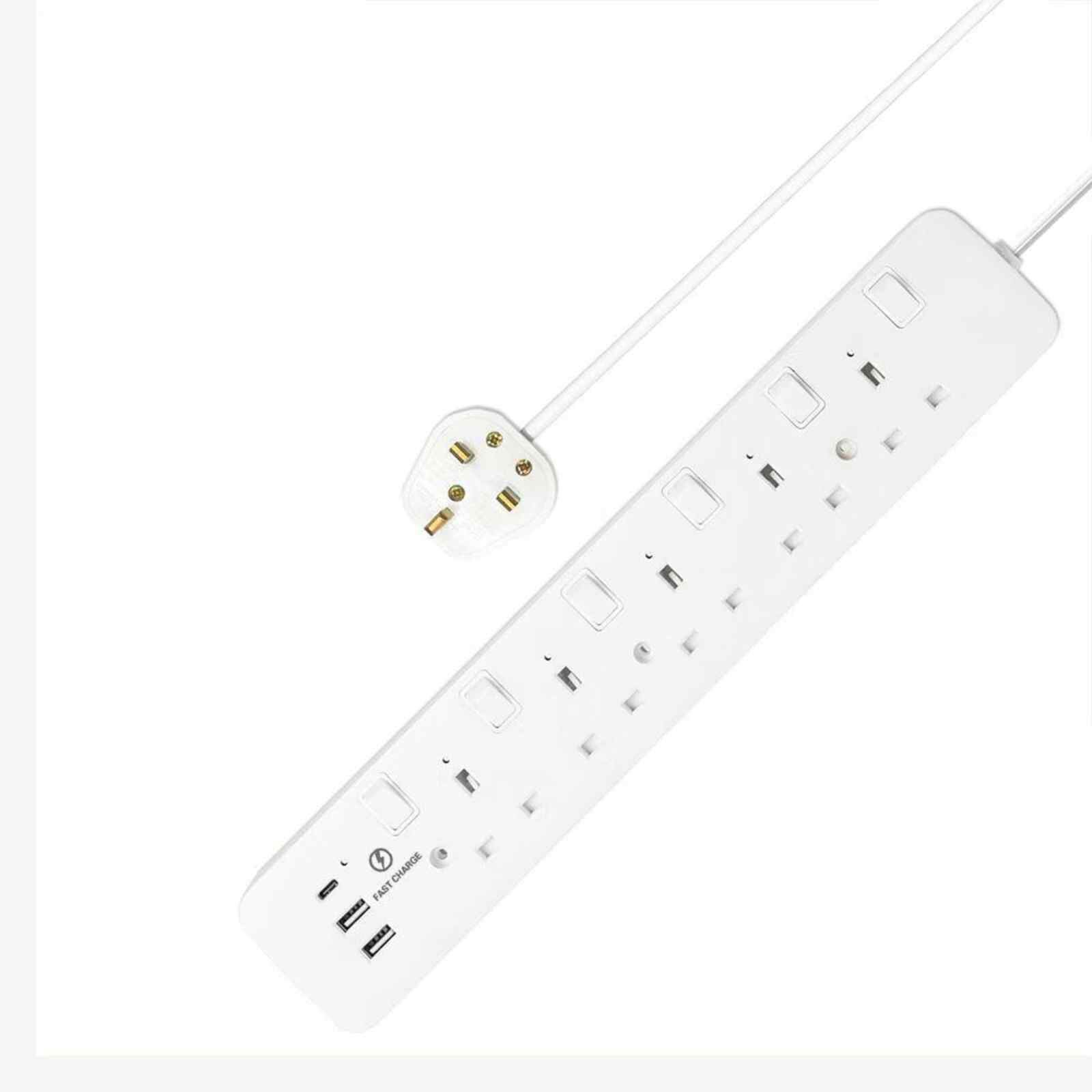 MORRIES 5 Way 2m Extension Cord MS5W2U1C/2M-image 1