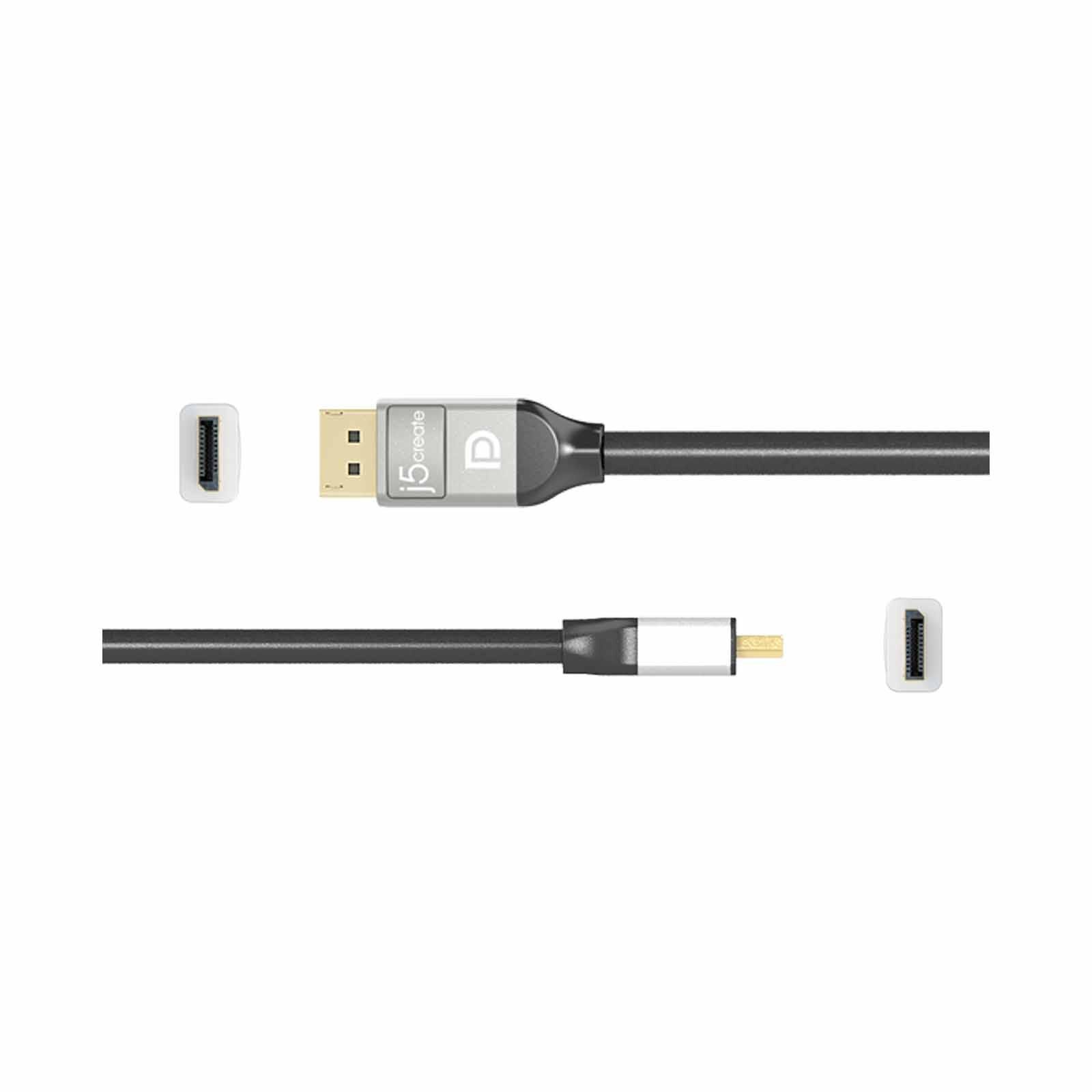 J5CREATE 4k Displayport 1.2 Cable (1.8m) JDC42-image 5