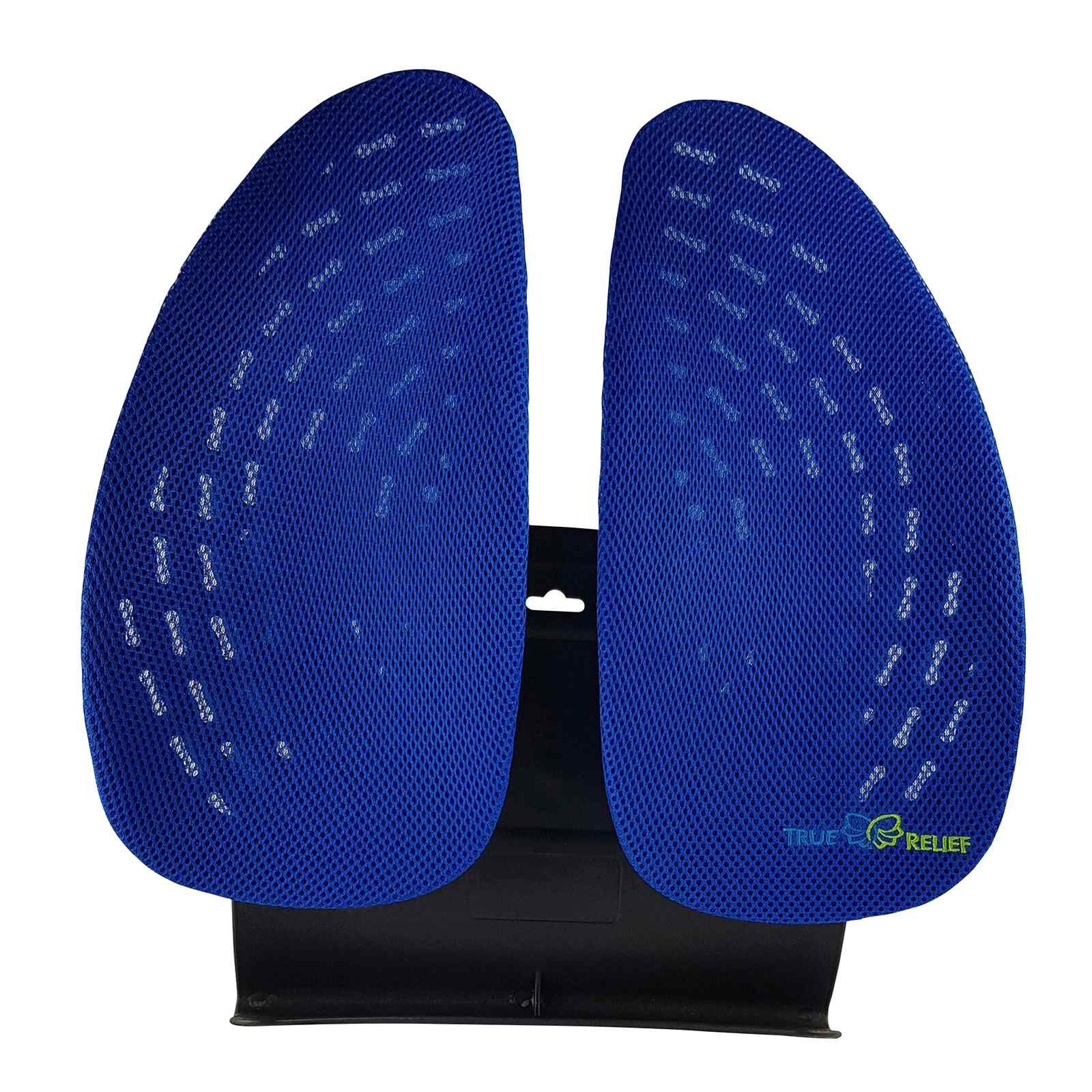 TRUE RELIE Double Wing Back & Lumbar Support - Calming Blue TRDWBLSCBLU-image 1