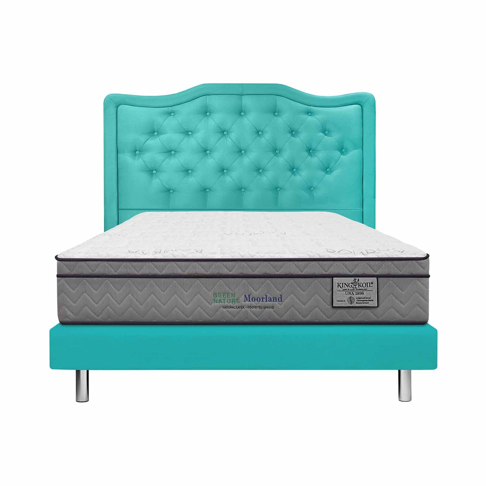 KINGKOIL Single Size Mattress W/ss193 Storage Divan And Headboard GREEN NATURE MOORLAND-image 1