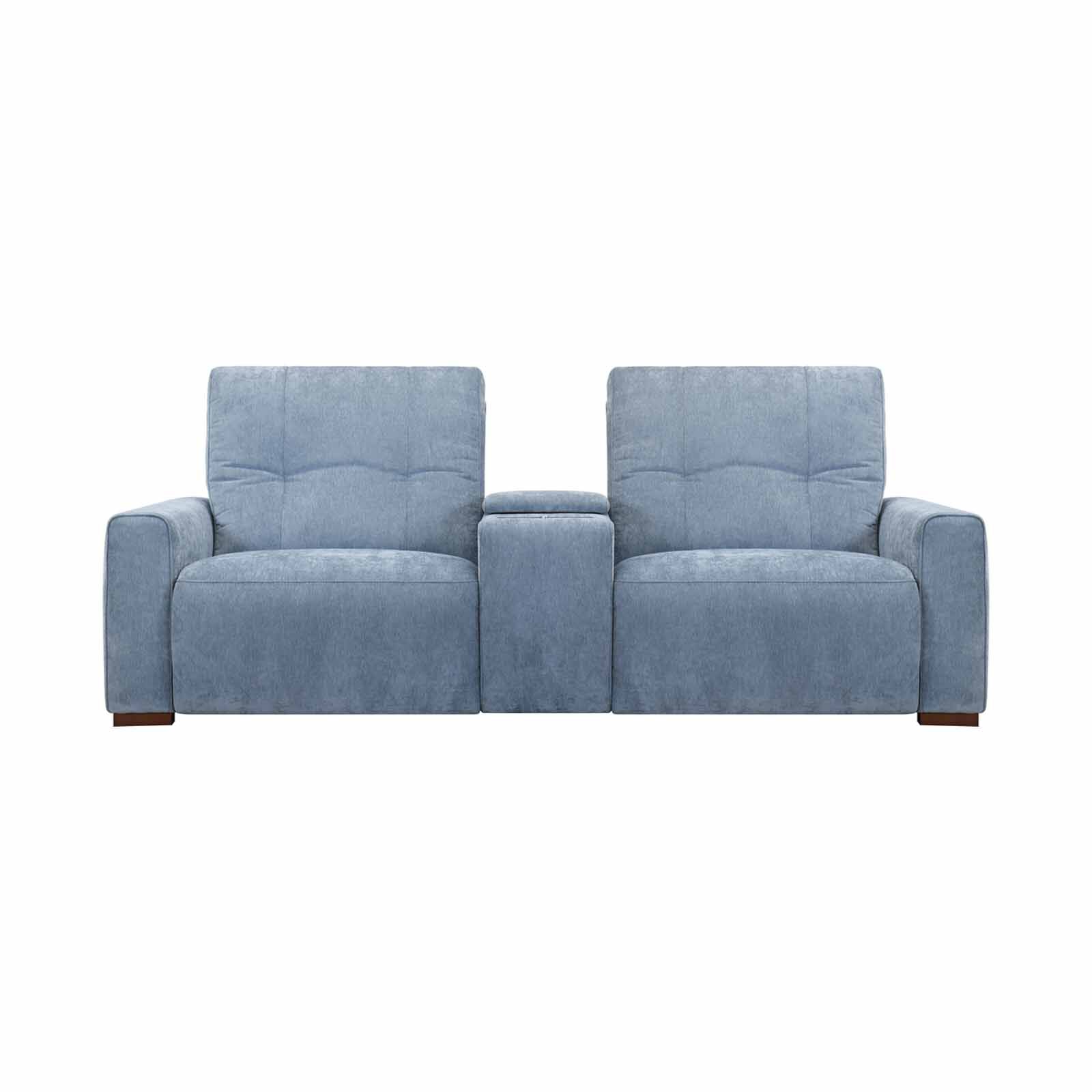 MUZE 3rr-e Seater 2 Function W System(fab) Blue Fabric Sofa BONNIE