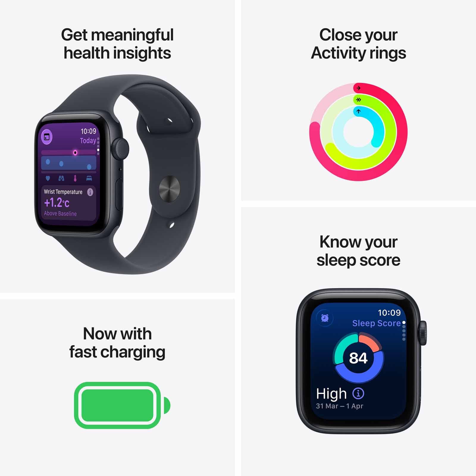APPLE Watch Se 3 Gps + Cellular 44mm Starlight Aluminium Case With Starlight Sport Band - M/l MEPF4X/A-image 5