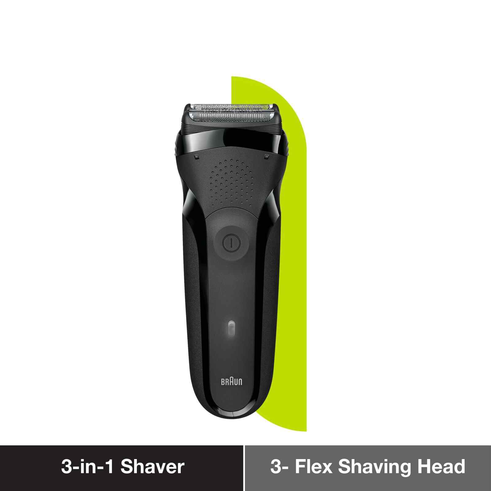 BRAUN Series 3 Shave & Style Wet & Dry Shaver - Black S3300S