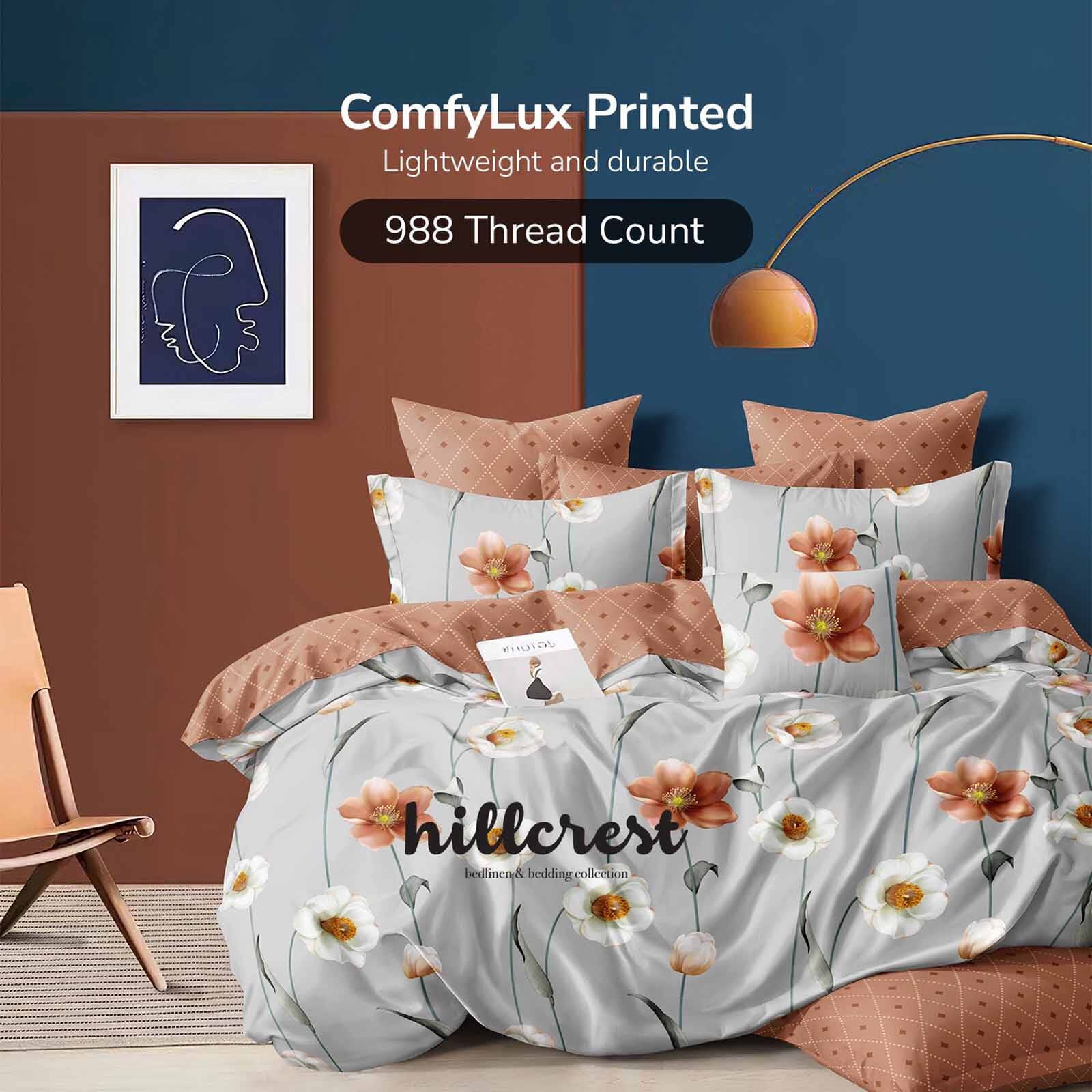 HILLCREST Hillcrest I 988tc Comfylux I Printed I Queen Fitted Sheet Set I Floralbreeze ( Oe ) 6832 I Q I FS I FLORALBREEZE-image 1