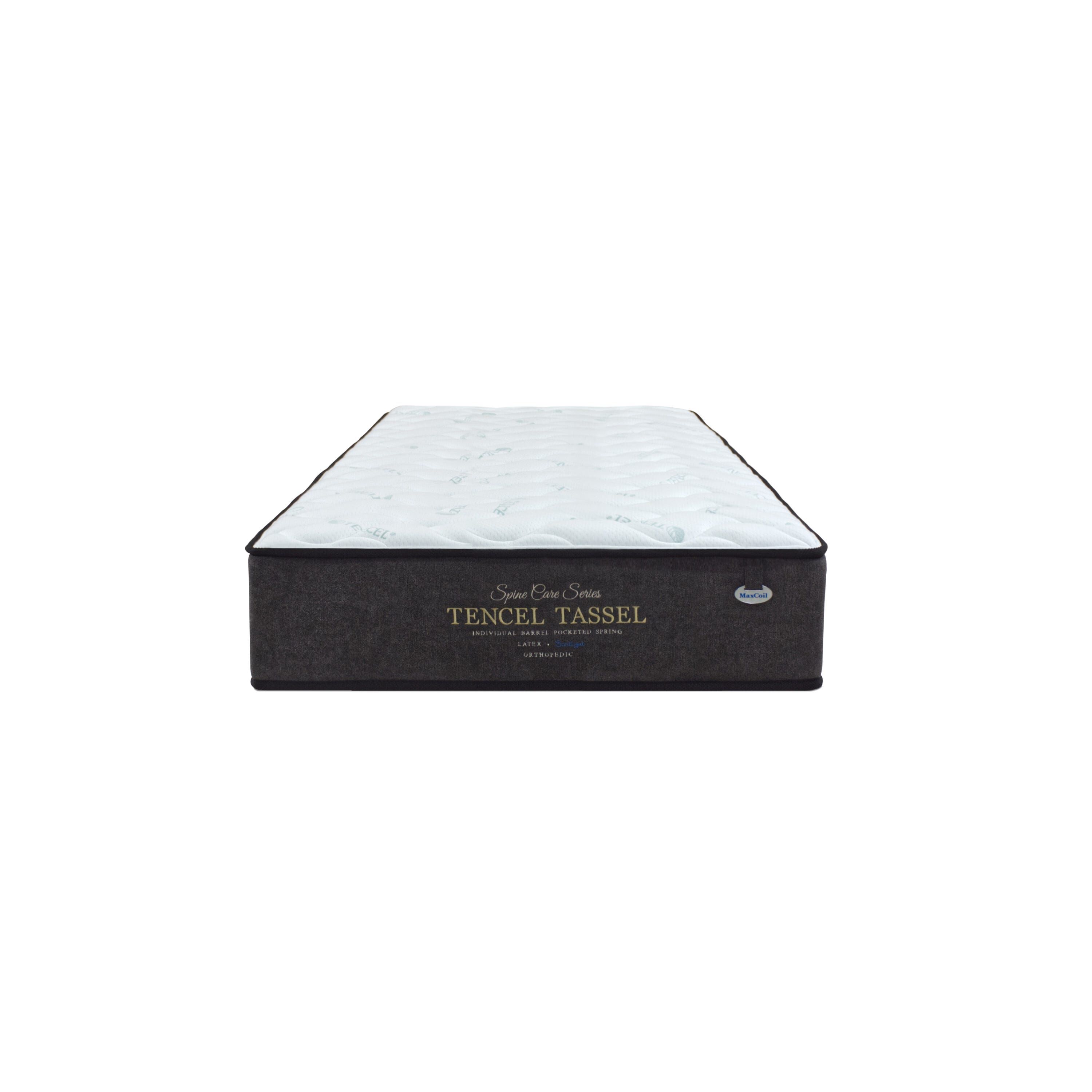 MAXCOIL Single Size Mattress SPINECARE TENCEL TASSEL-image 1