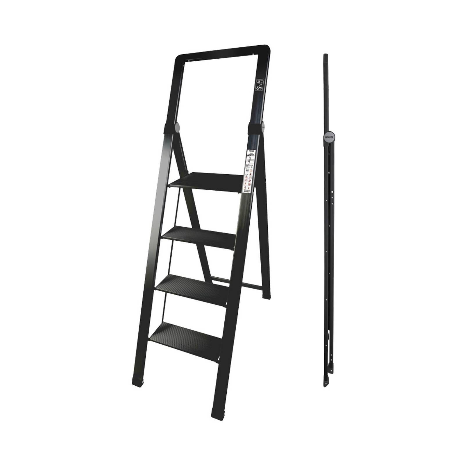 HOUZE Slim Aluminium 4 Tier Ladder DY-8214