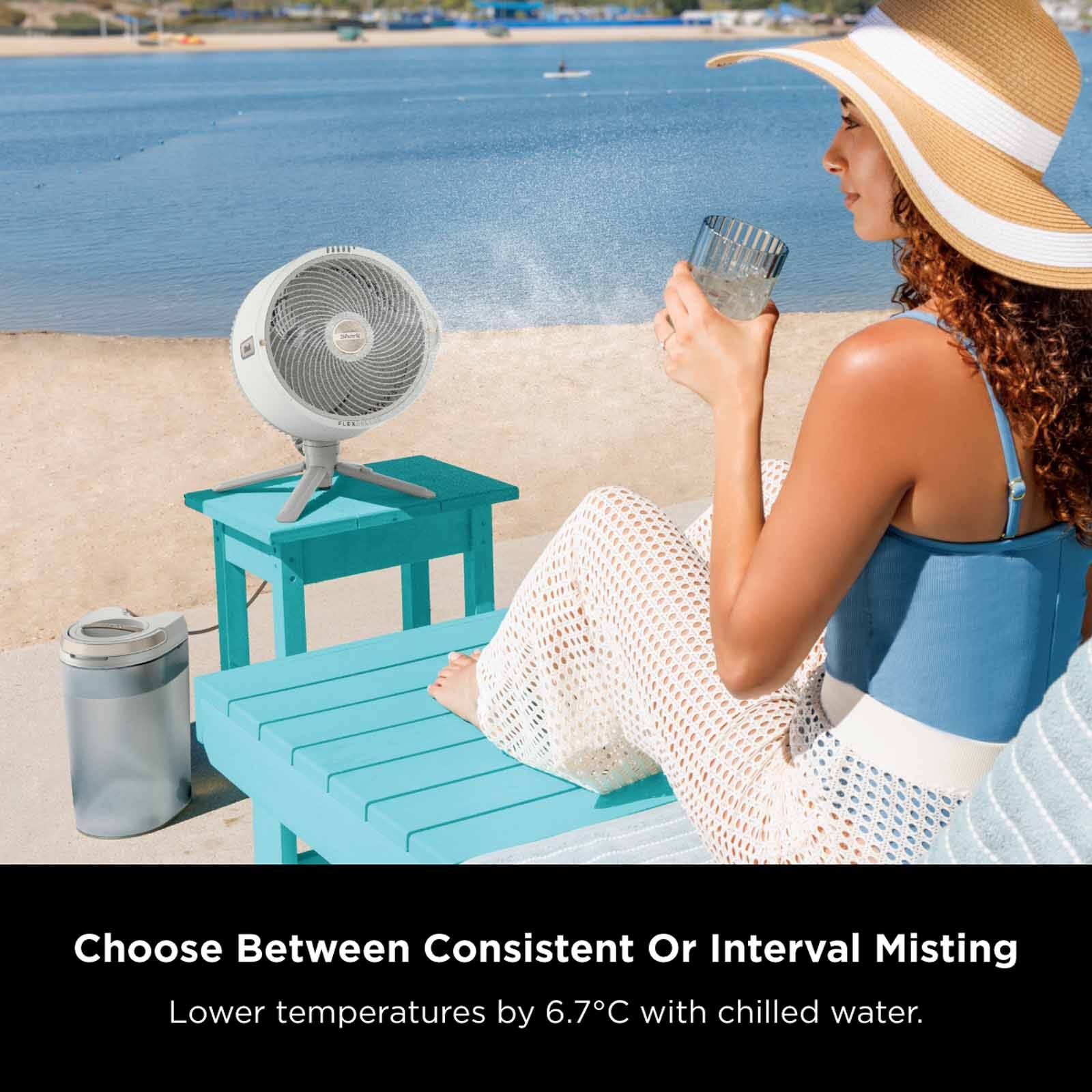 SHARK Flexbreeze Pro Mist Indoor & Outdoor Fan With Water Tank (charcoal) FA300SM-image 5