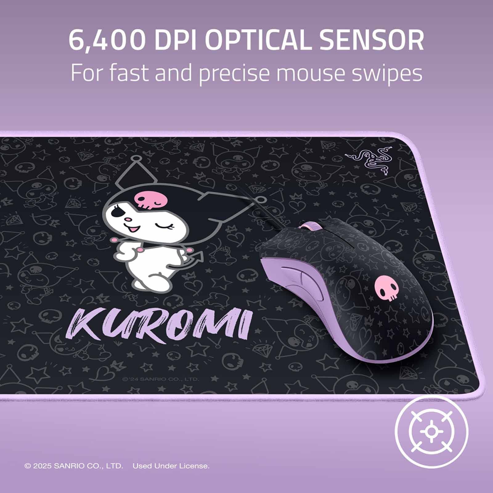 RAZER Deathadder Essential And Goliathus Mouse Mat Bundle - Kuromi Edition - Frml Packaging RZ83-03850400-B3M1-image 9