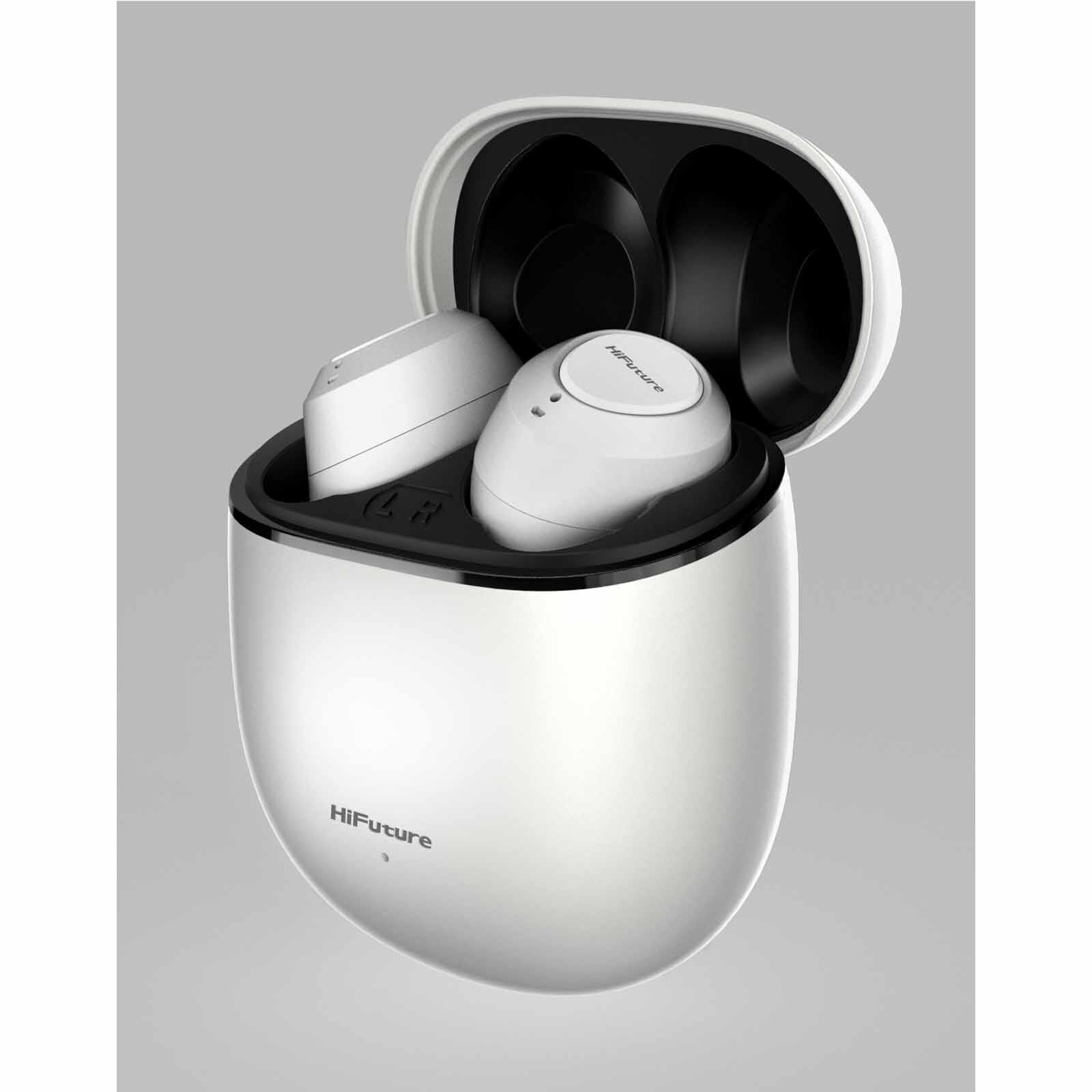 HIFUTURE Olymbuds 3 - White Tws Bean Type Earbuds HEO3WH-image 2
