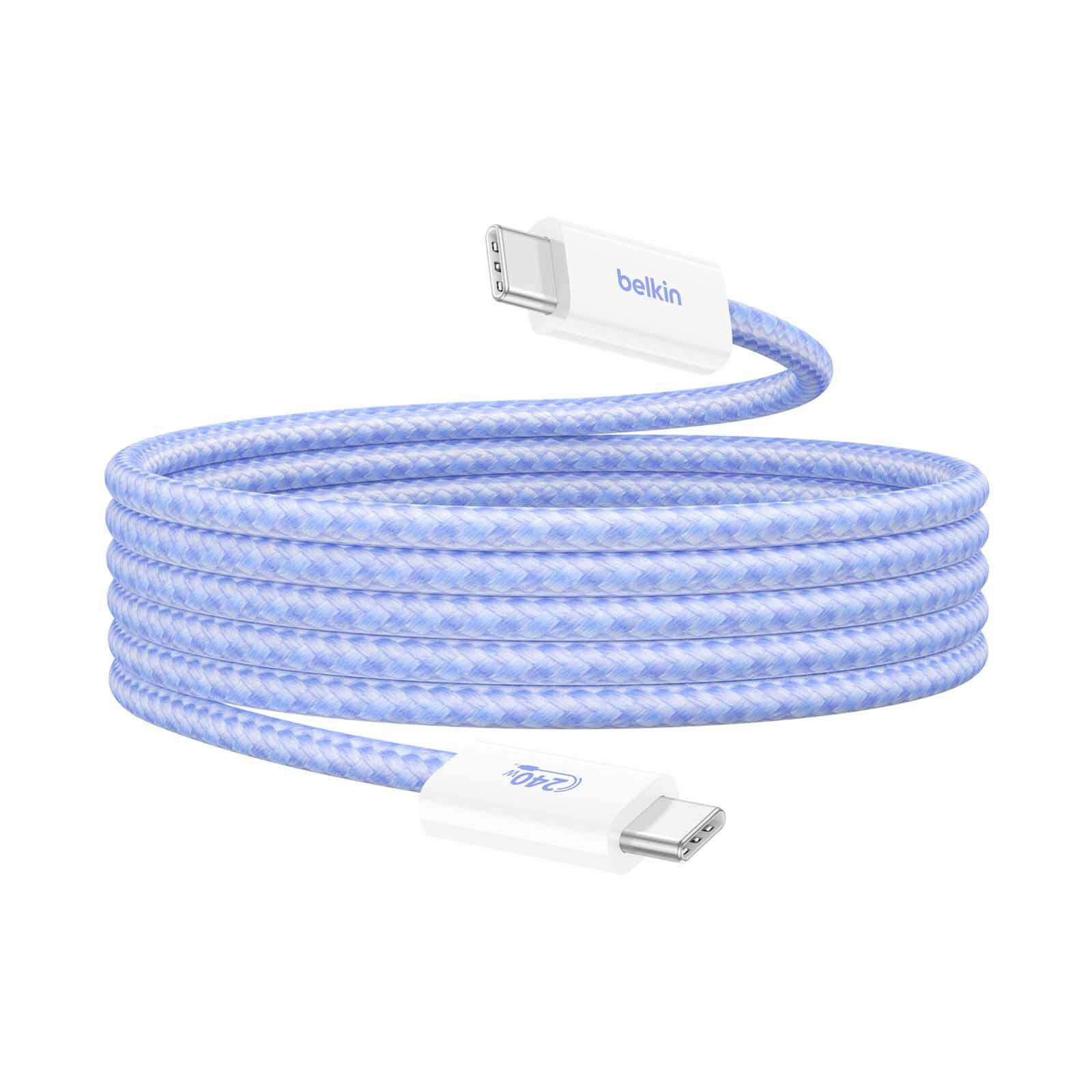 BELKIN 240watt Usb-c To C Cable 1.5m 2pack Blu CAB019QC05BL2PK-image 4