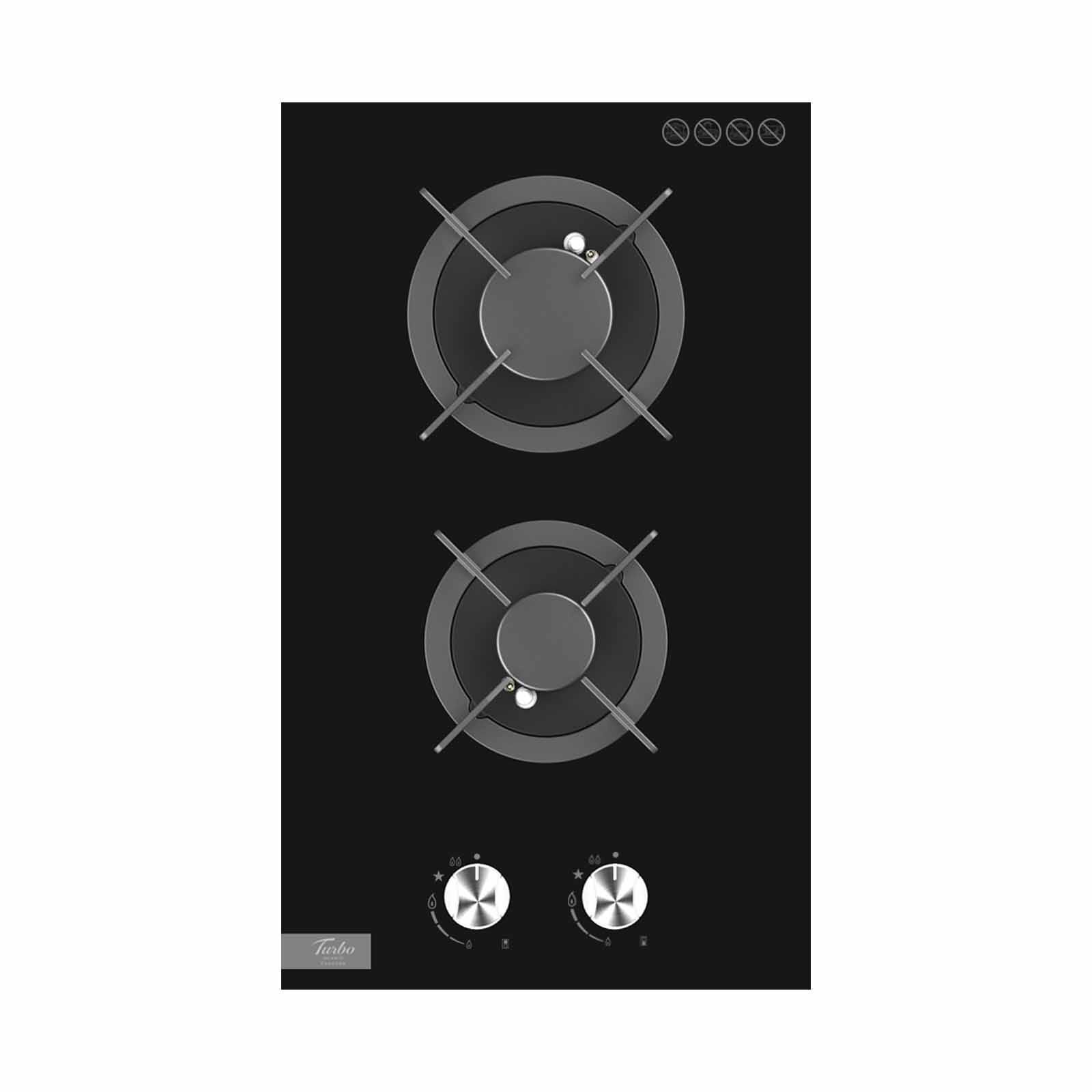 TURBO Built-in 2 Burner Domino Gas Hob (30cm) (exclude Installation) T6602GV