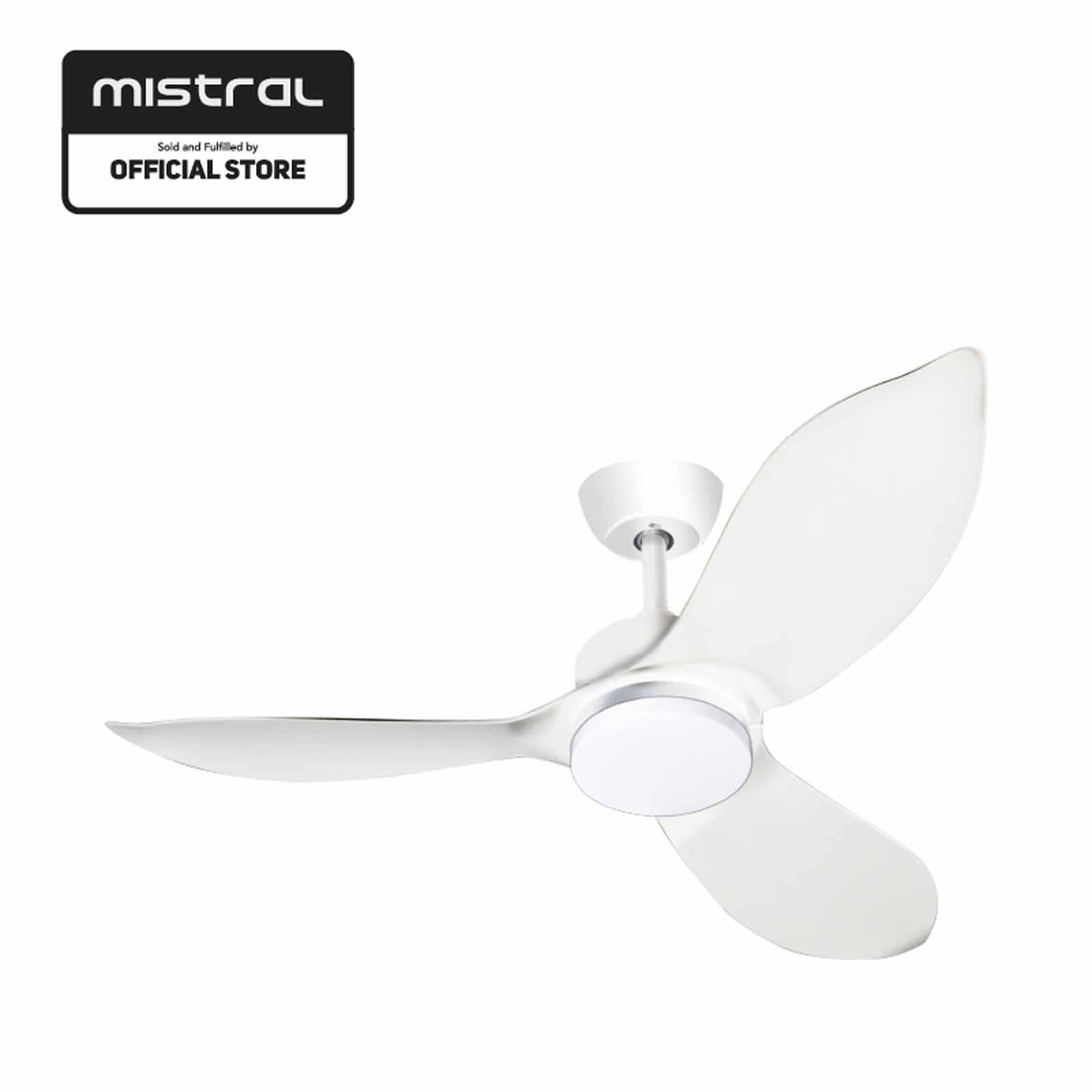 MISTRAL 54 In Ceiling Fan - White/ White SPACE54-WH-image 1