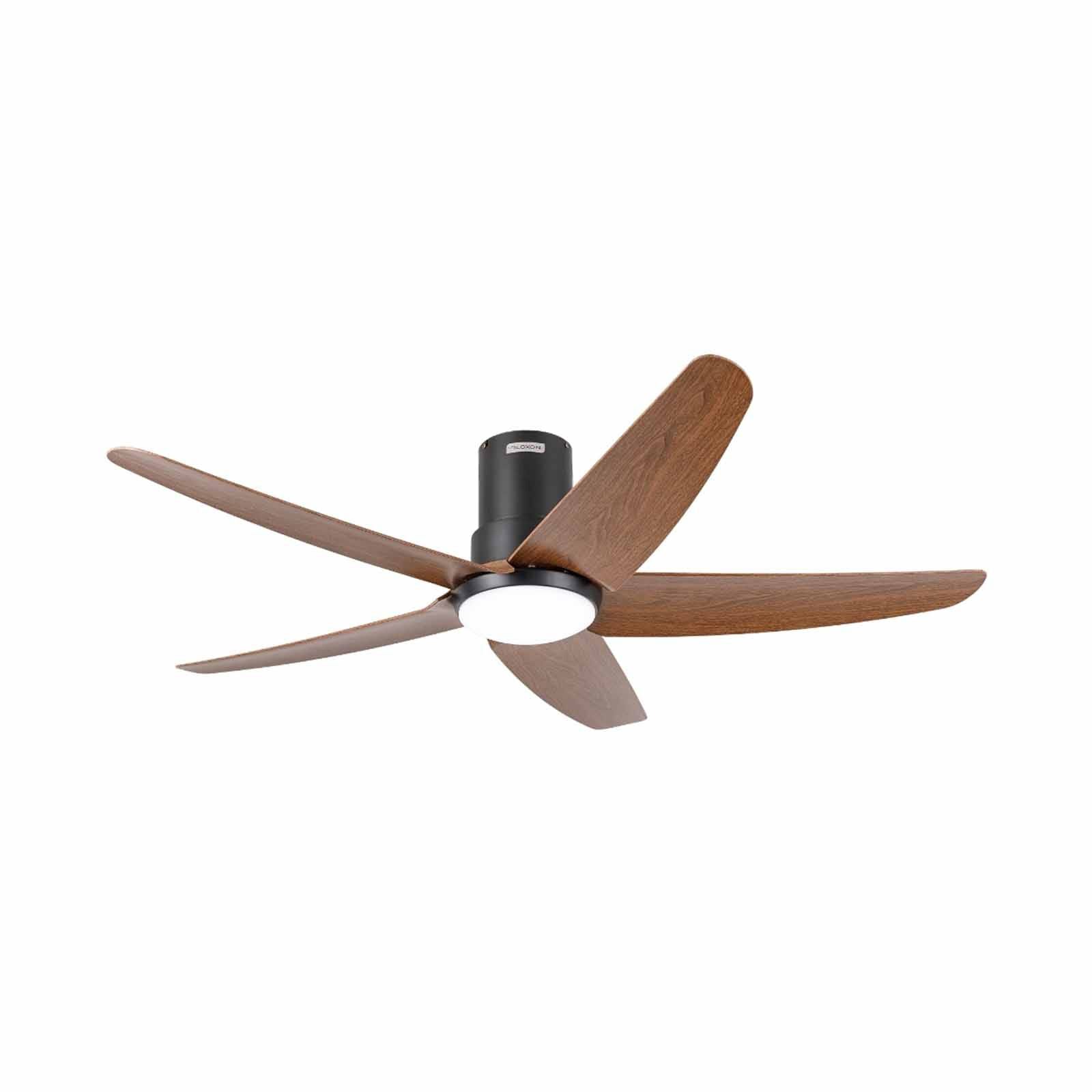 GLOXON 52 In Ceiling Fan With Light -black/wood CF5202 LR BLACK/WOOD