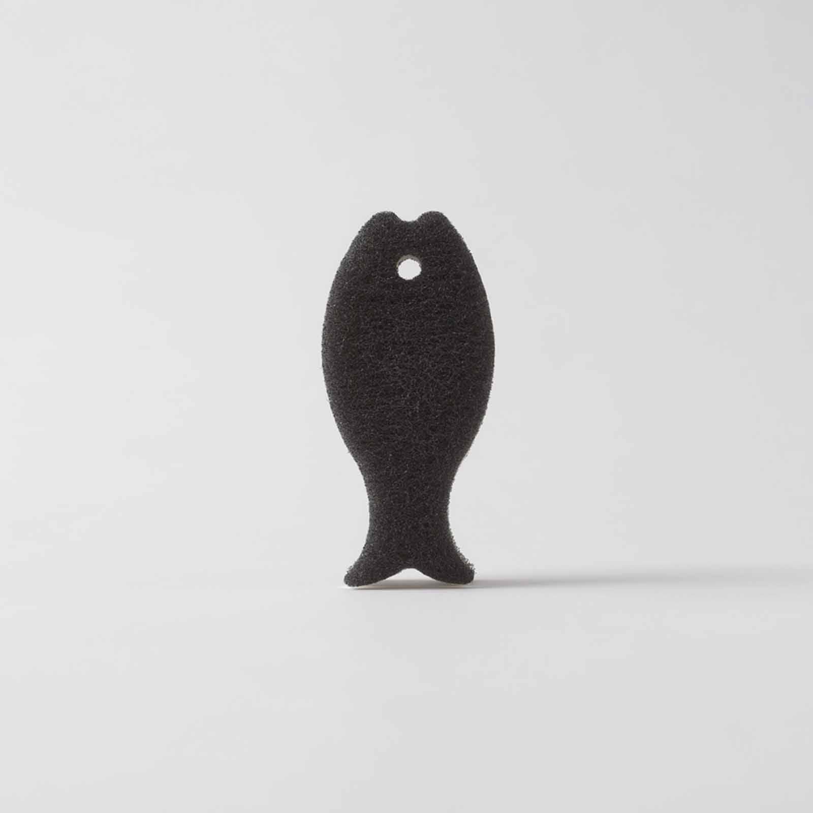 MARNA Osakana Kitchen Sponge Hard (142x66x35mm) - Black K180-BK-image 2