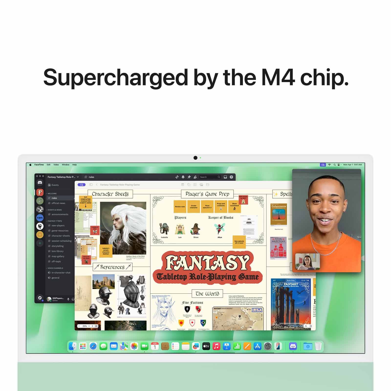 APPLE 24-inch Imac Apple M4 Chip With 10-core Cpu And 10-core Gpu, 16gb, 256gb Ssd - Green MWUY3ZP/A-image 5