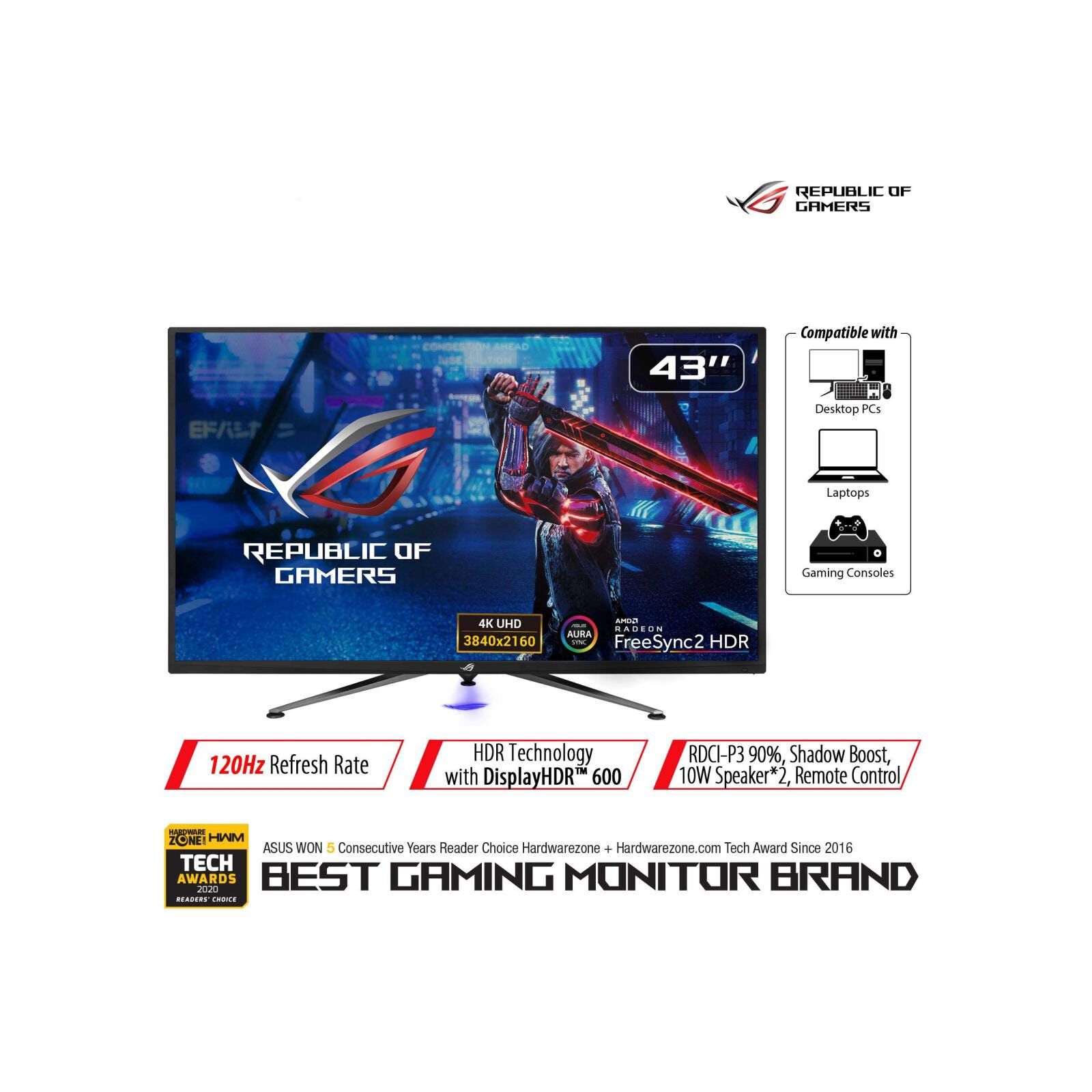 ASUS 43 In Rog Gaming Monitor XG438Q (ONLINE EXCLUSIVE)-image 1