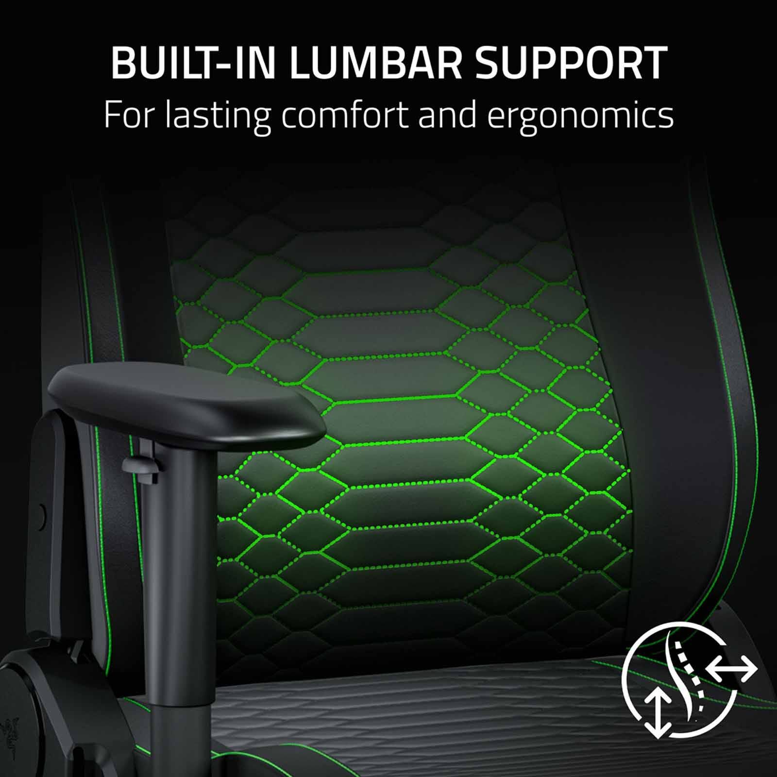 RAZER Iskur V2 X Newgen - Ergonomic Gaming Chair W Breathable Comfort - Black/green RZ38-05310700-R3CA-image 5