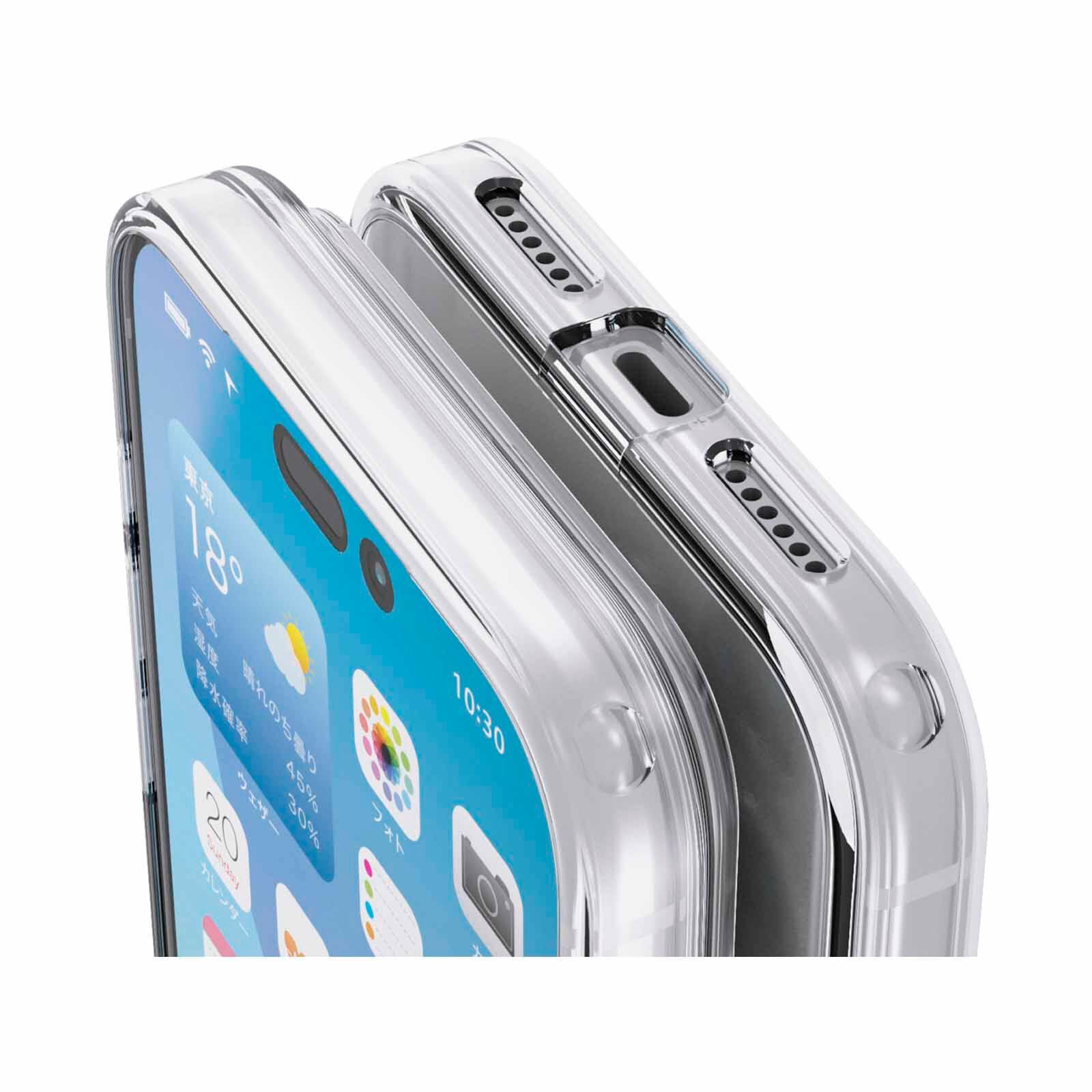 ELECOM Iphone 17 Pro Max Hybrid Case Magkeep PM-A25DMAG02WH-image 5