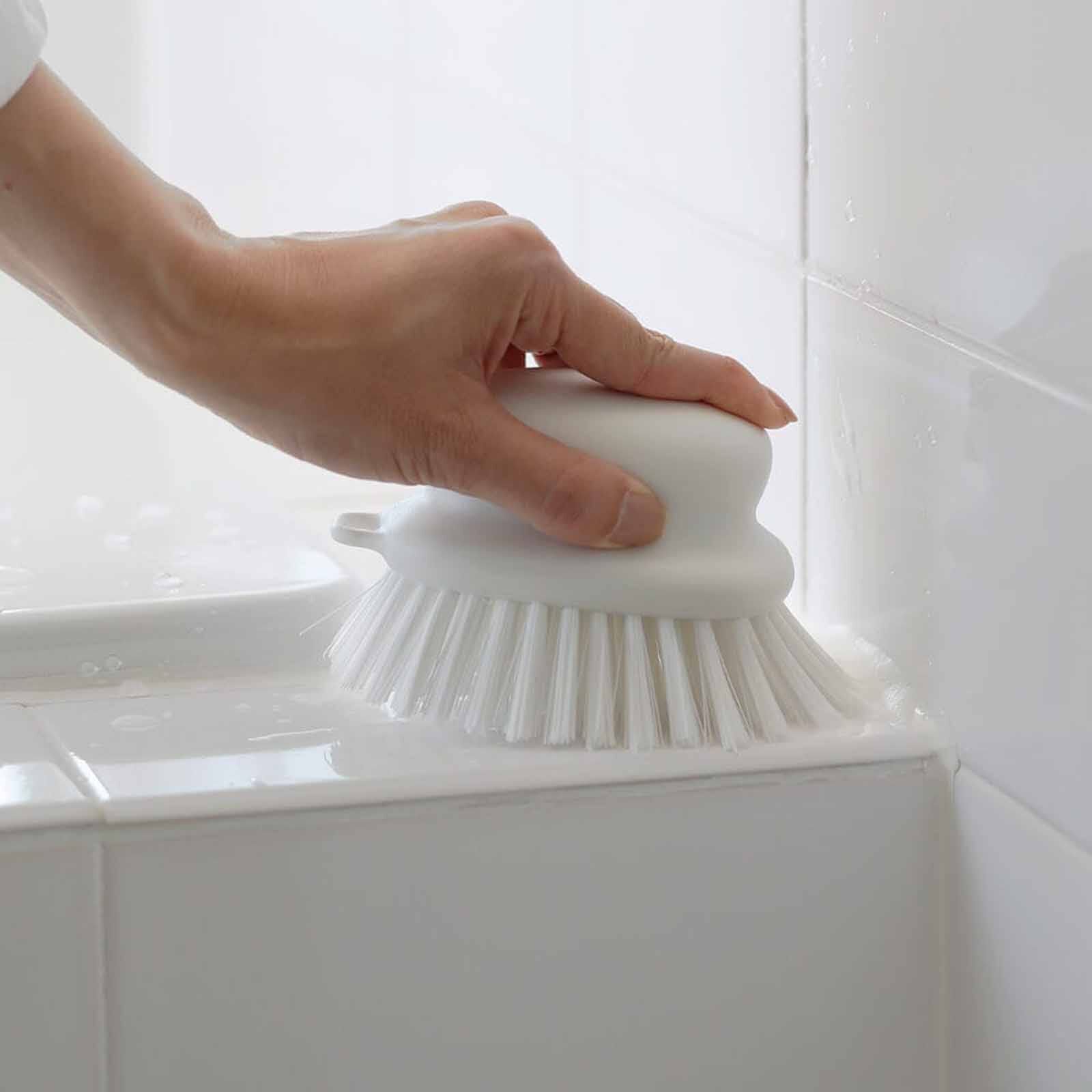 MARNA Bathroom Scrub Brush (122x89x74mm) - White W601-W-image 6