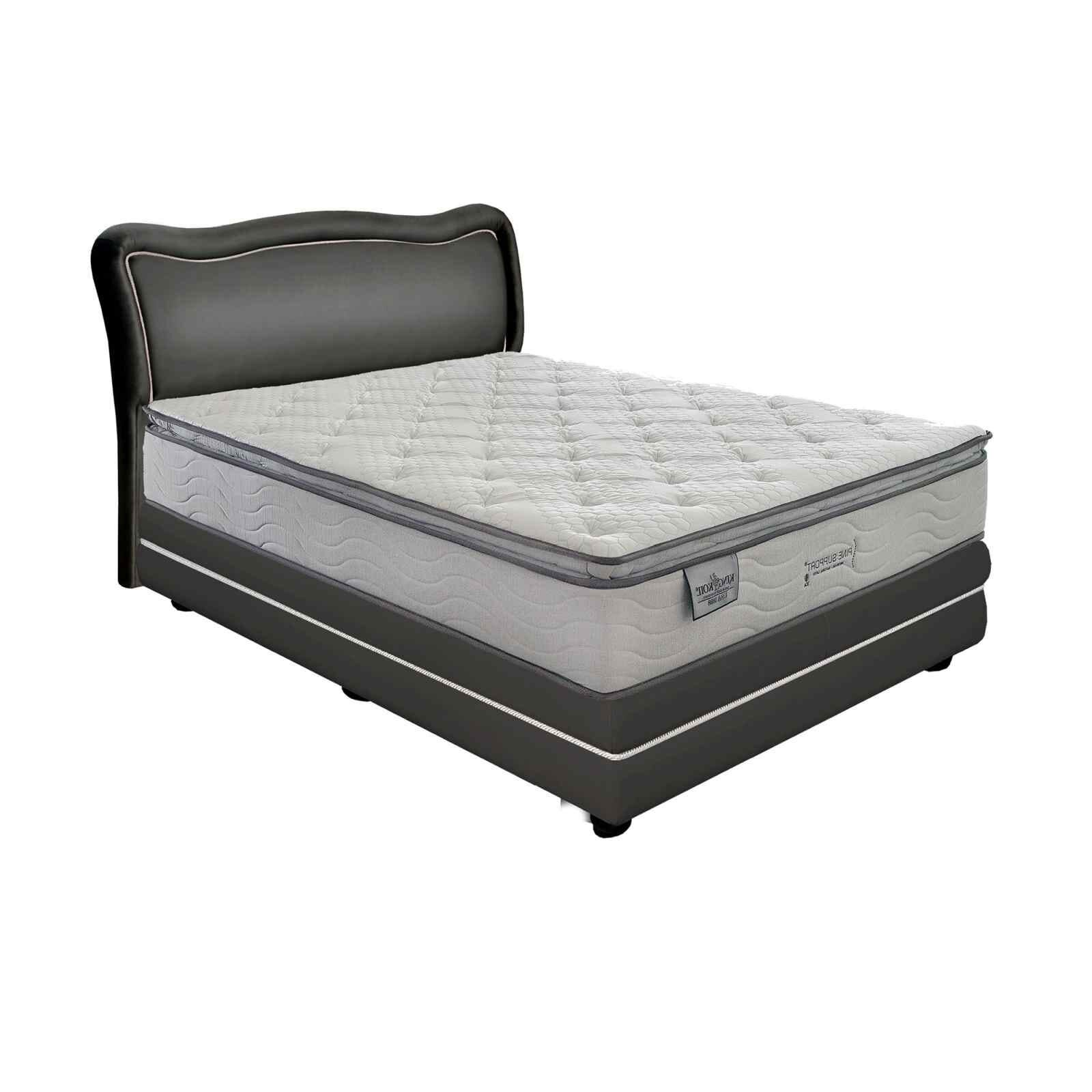 KINGKOIL Queen Size Mattress W/storage Bedframe & Hb SPINE SUPPORT