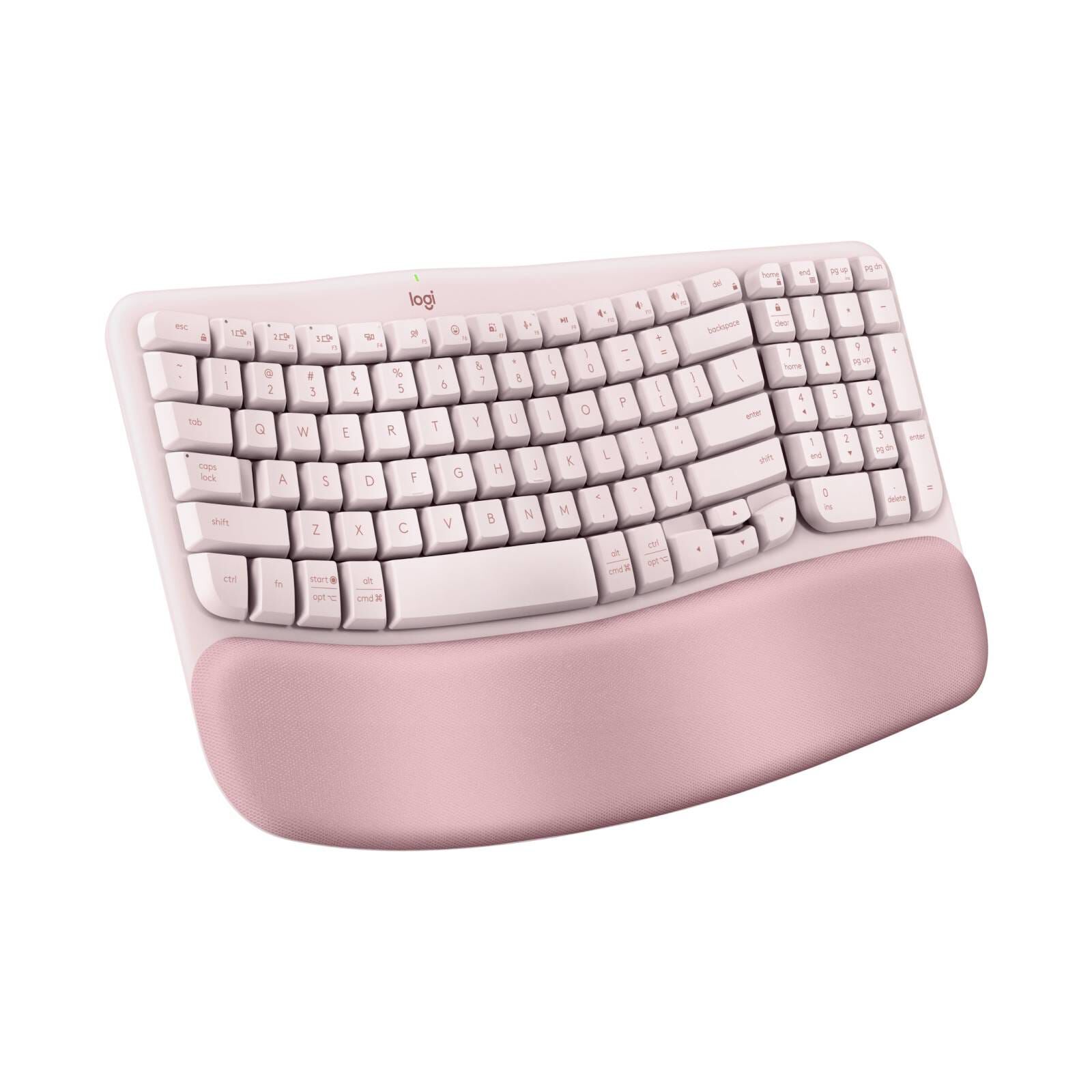 LOGITECH Logitech Wave Keys Ergonomic Wireless Kb Rose 920-012514-image 3