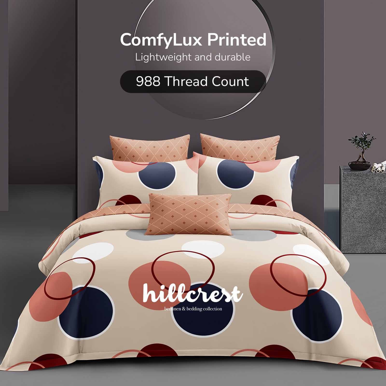 HILLCREST Hillcrest I 988tc Comfylux I Printed I King Fitted Sheet Set I Harmony ( Oe ) 6833 I K I FS I HARMONY-image 1