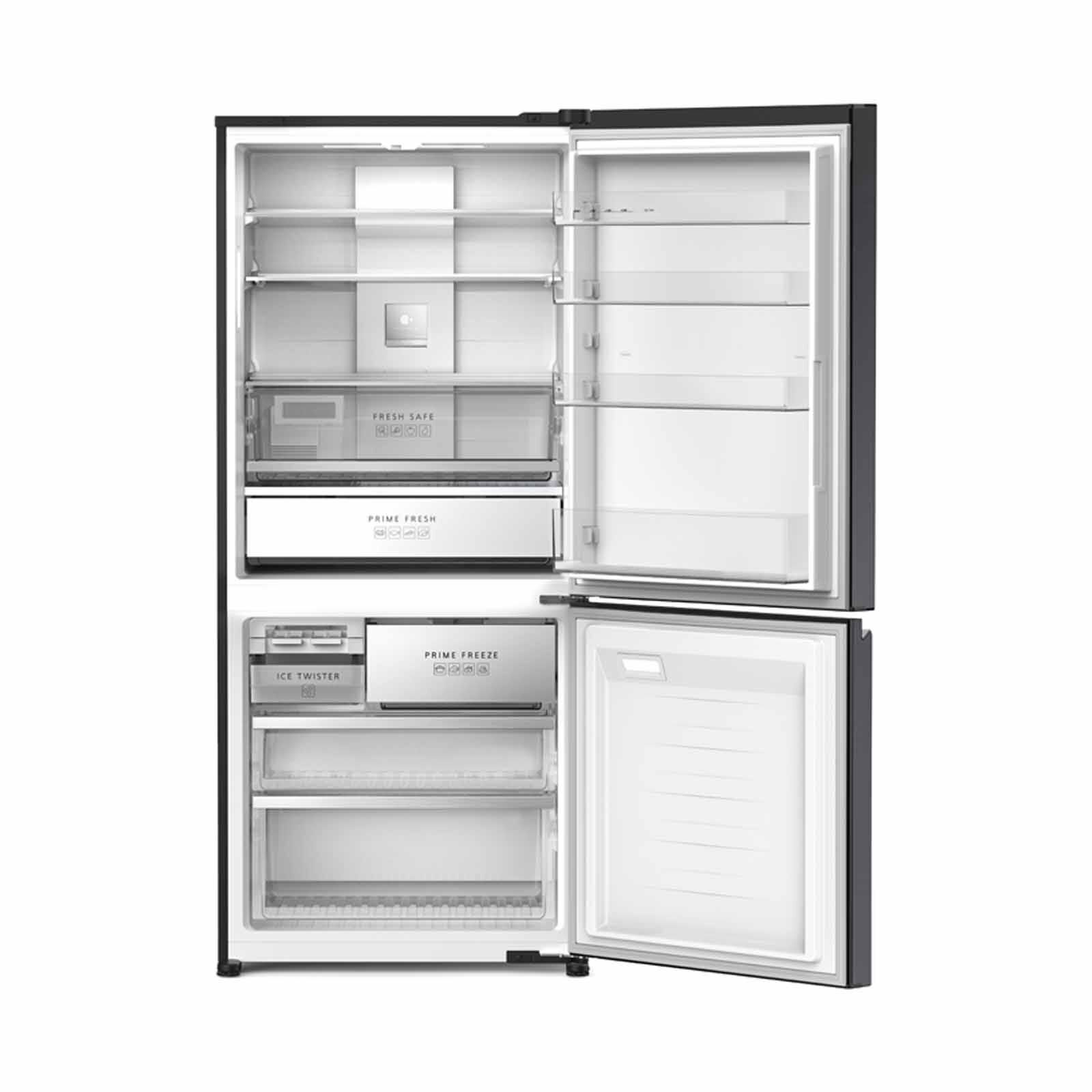PANASONIC 2 Door Bottom Mount Fridge - Black (506l) NR-BW530HVK8-image 5