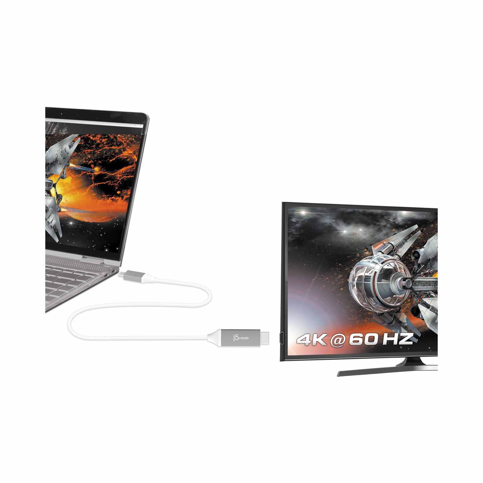 J5CREATE Usb Type-c To 4k Hdmi Cable 1.5m JCC153G-image 4
