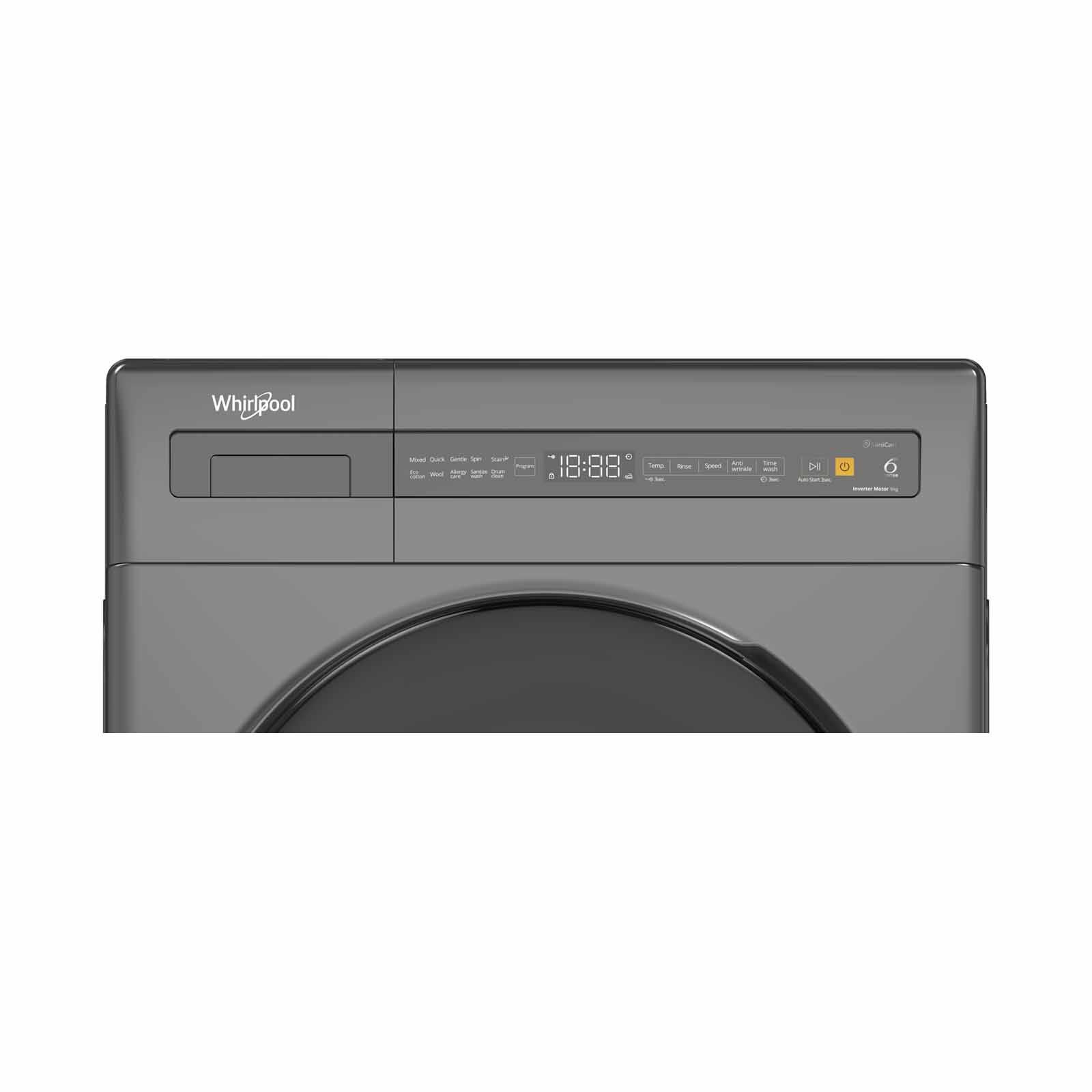WHIRLPOOL Front Load Washer (9kg) - Grey FWEB9012GG-image 6