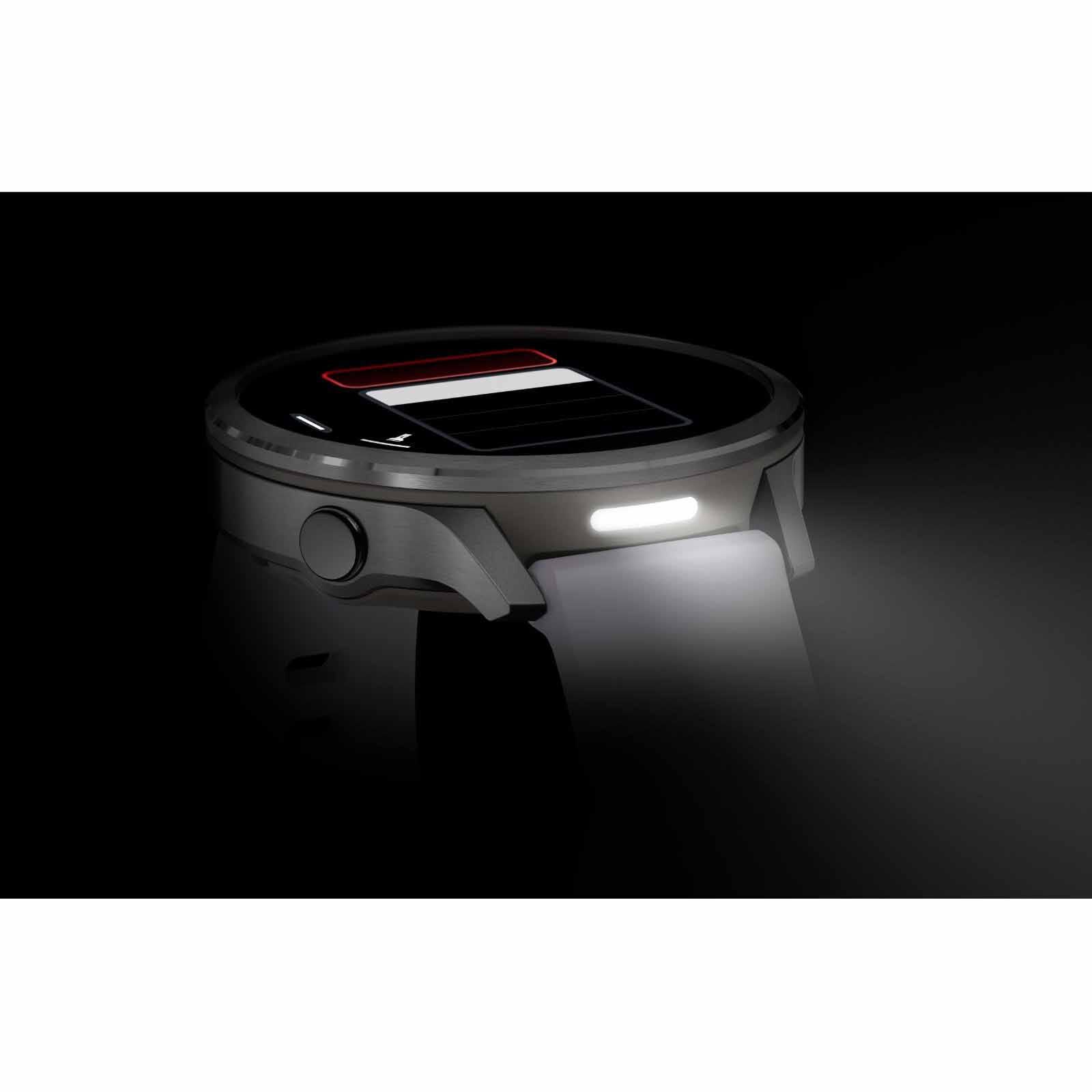 GARMIN Venu 4 - 41mm Silver With Periwinkle Silicone Band GM-010-03013-41-image 3