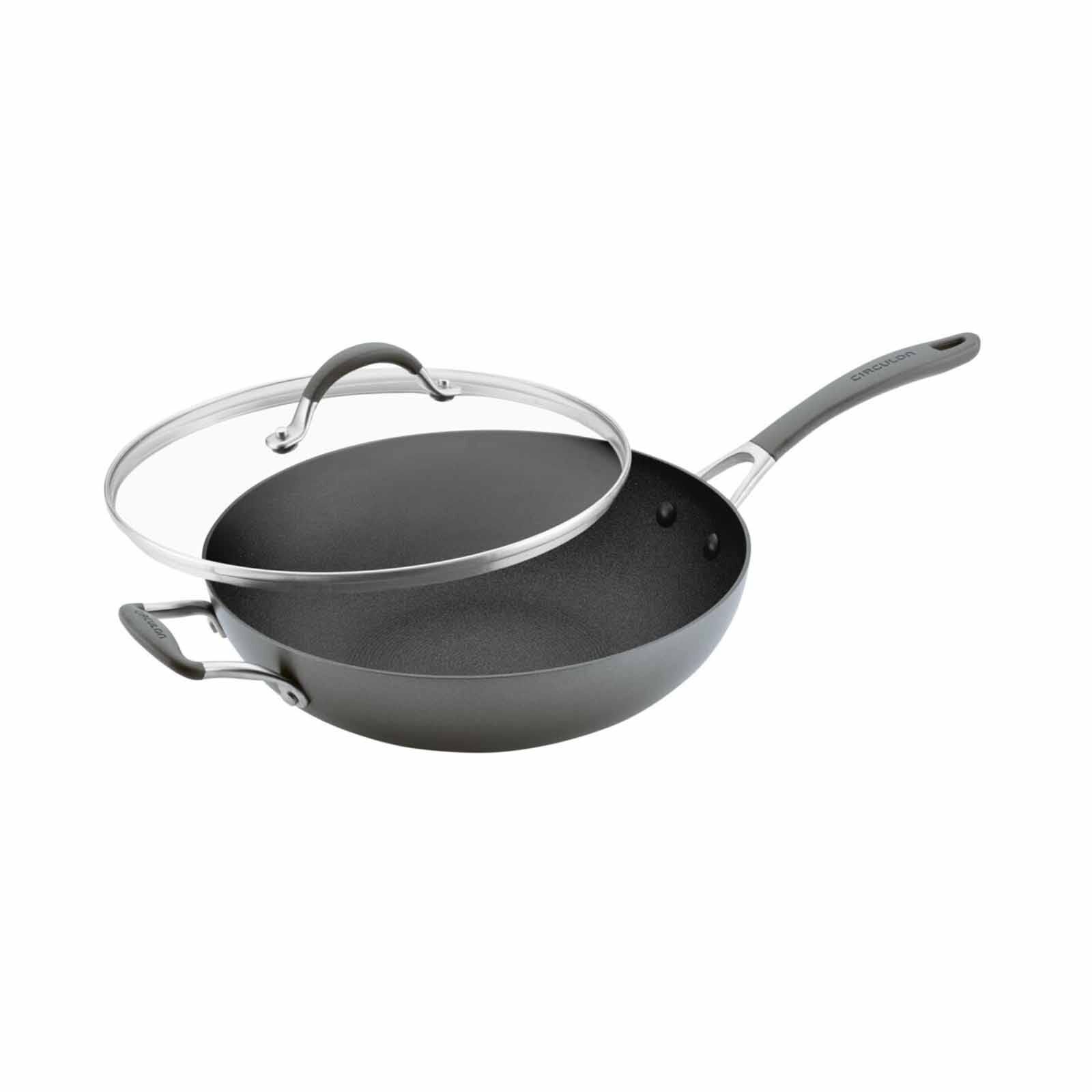 CIRCULON Scratchdefense A1 Nonstick 30.4cm Stirfry With Glass Lid 82205
