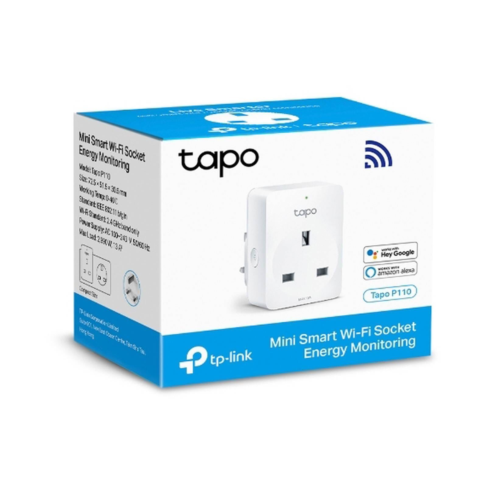 TP LINK Mini Smart Wi-fi Socket, Energy Monitoring, 2-pack TPL-TAPO-P110-2PK-image 8