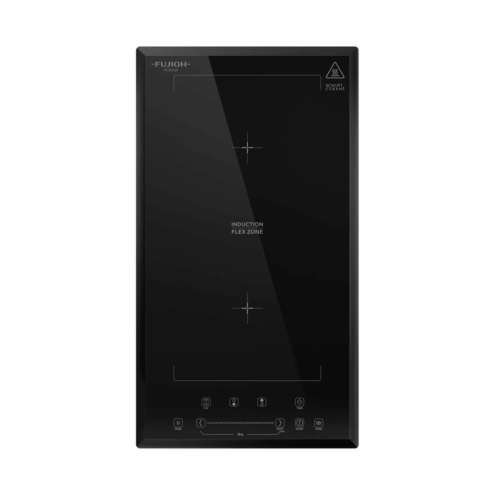 FUJIOH 2 Zone Flexible Induction Hob With Bbq Mode - Black Glass (exclude Installation) FH-ID5228-image 1