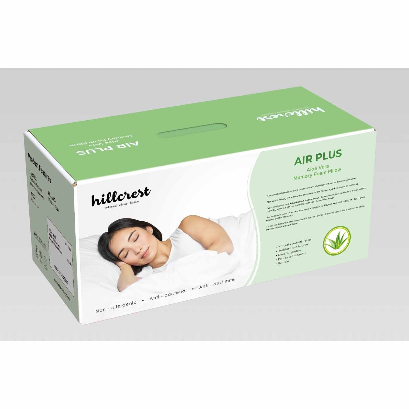 HILLCREST Air Plus Aloe Vera Memory Foam Pillow AIR PLUS ALOE VERA-image 2