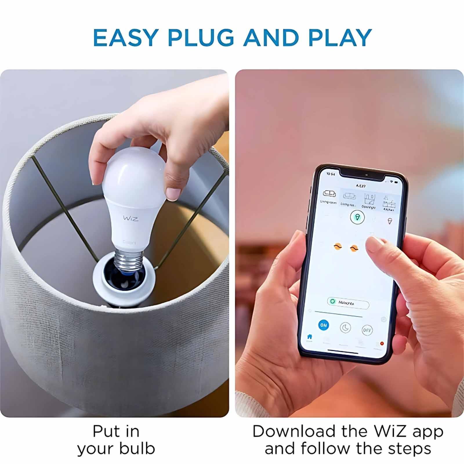 WIZ 9w Led Bulb A60 E27 White 929002383517-image 7