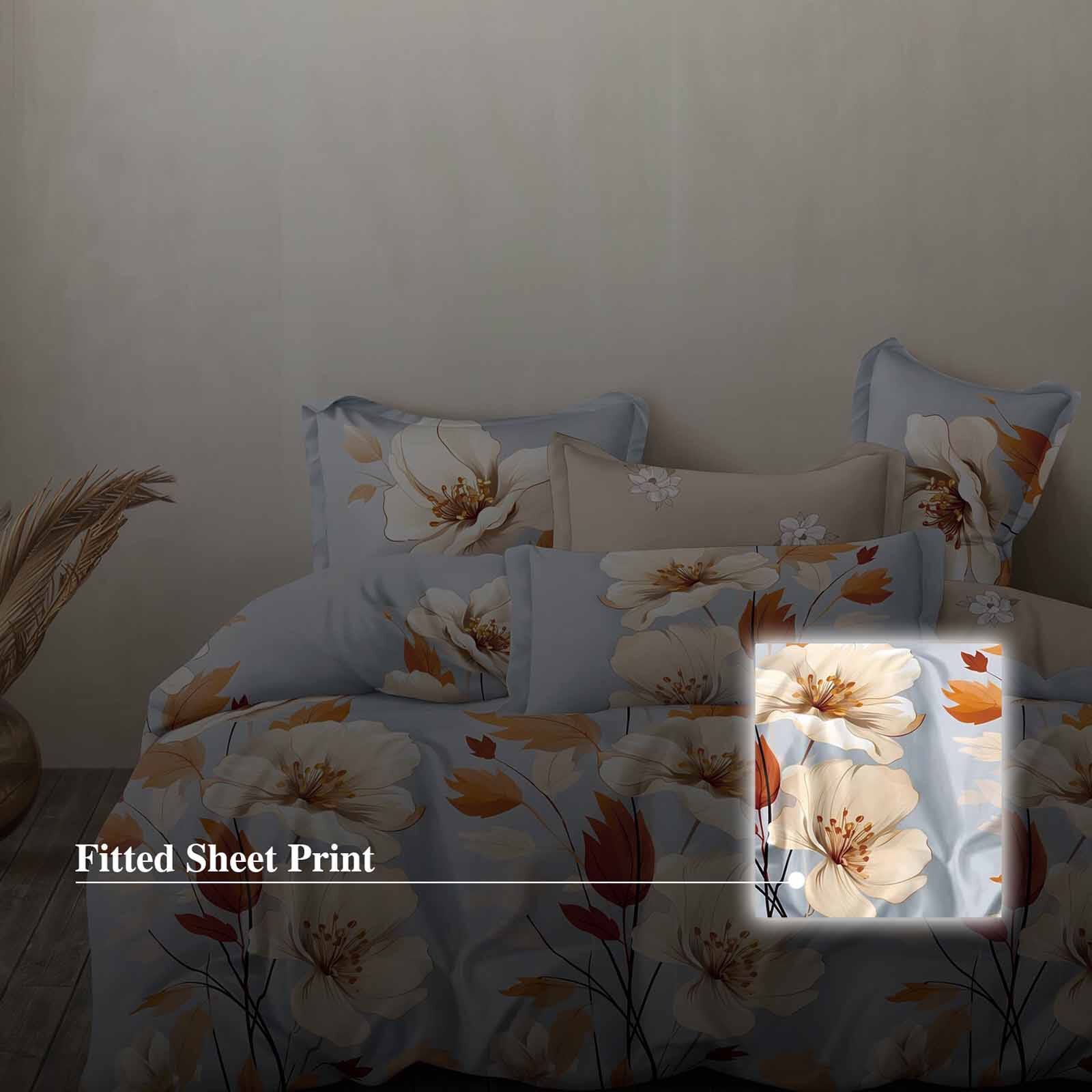 HILLCREST Hillcrest I 988tc Comfylux I Printed I Super Single Fitted Sheet Set I Comfort ( Oe ) 7468 - B I SS I FS I COMFORT-image 3