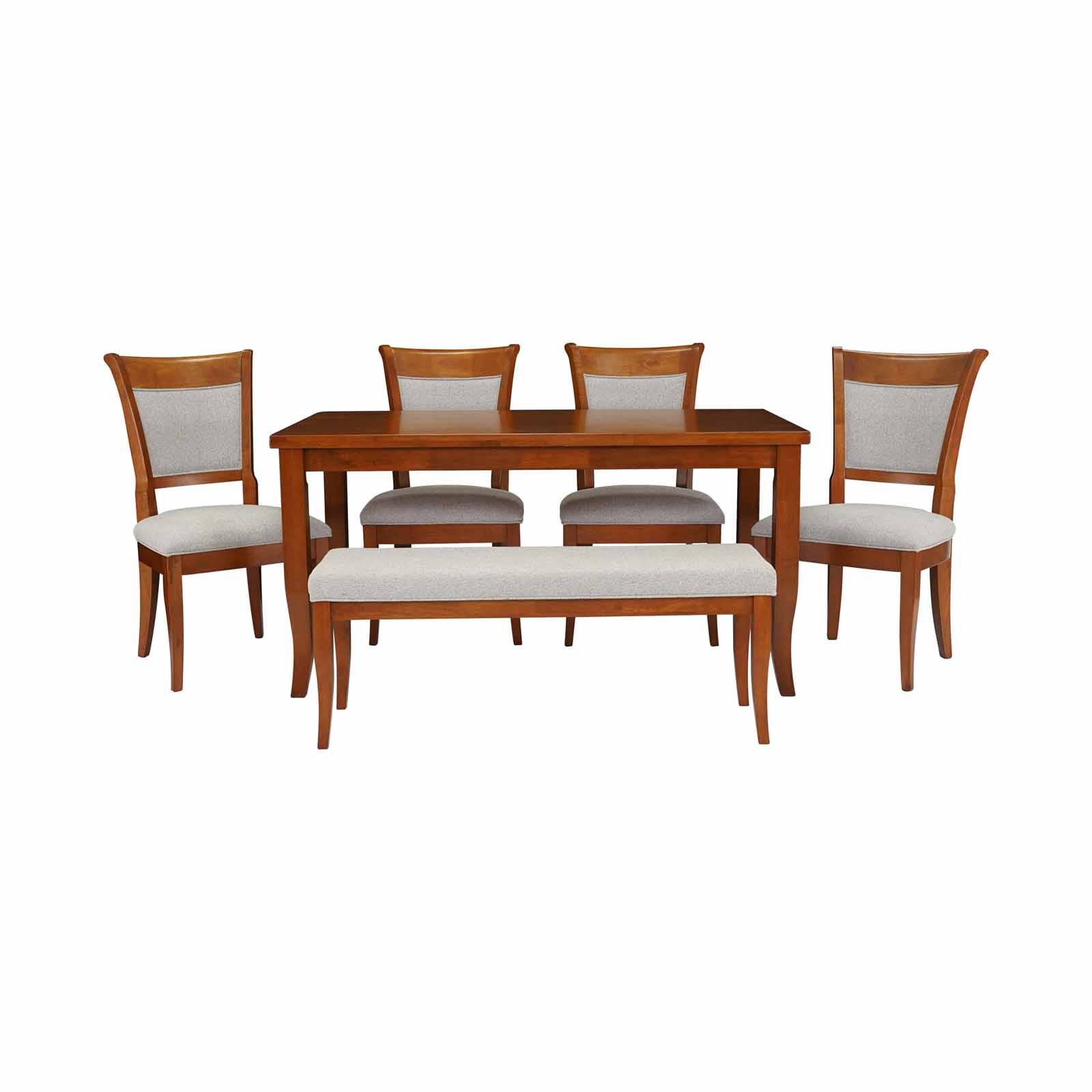 6 Piece Dining Set (silver) NEW KAMIYAH