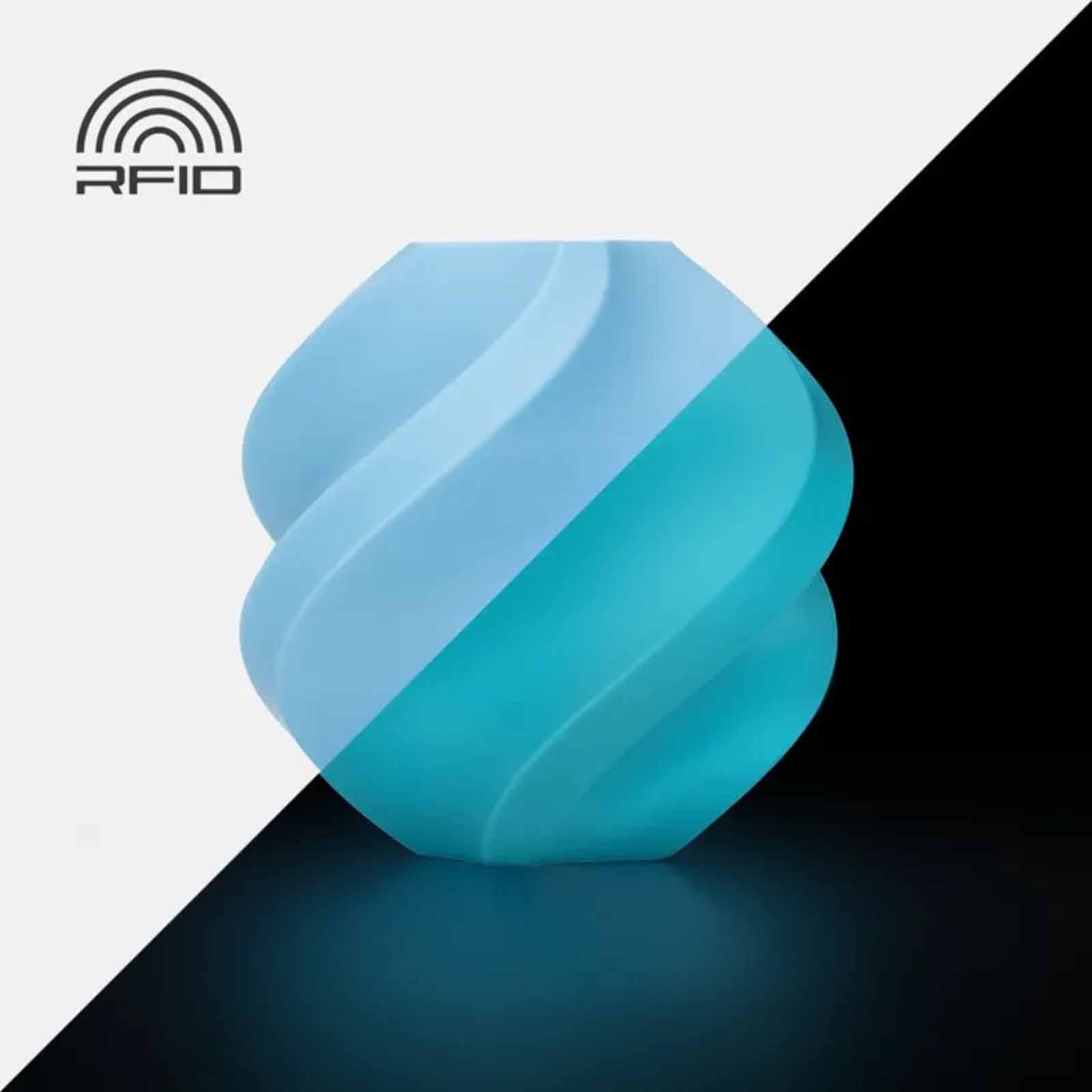 BAMBU LAB Pla Glow - Glow Blue-with Reusable Spool BAM-A12-B0-1.75-1000-SPL-image null