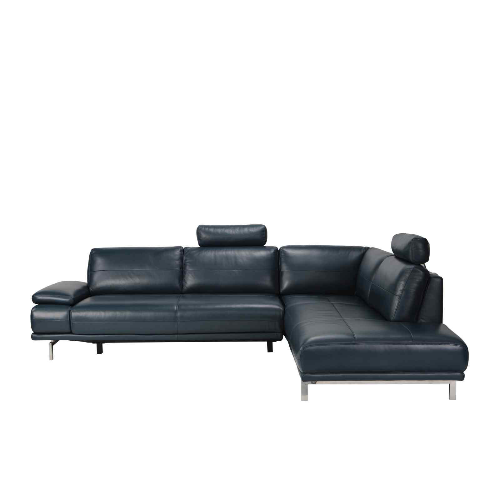 L Shaped (fl) C10 Right Mto Full Leather Slider Sofa+2 H/r ELIZA-image 1