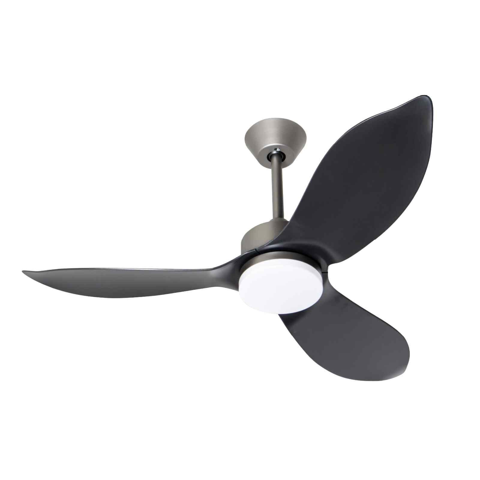 D'FAN 46 In Dc Ceiling Fan With Led Light (grey/black) SPACE46-BK/GY-image 2