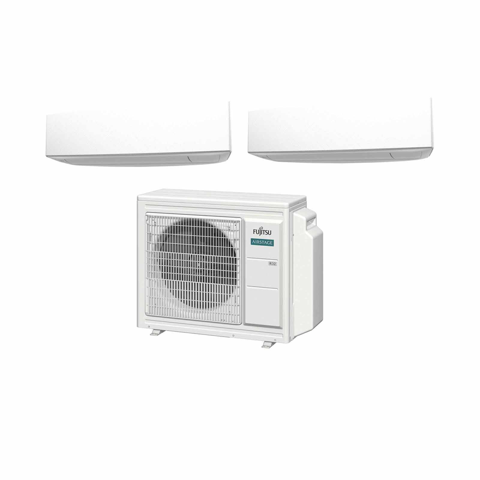 FUJITSU Fujitsu Designer White 24k Condenser System 2 (9000btu X 1, 12000btu X 1) AOAH24CBTA3 + ASAH09CETA-B/ASAH12CETA-B