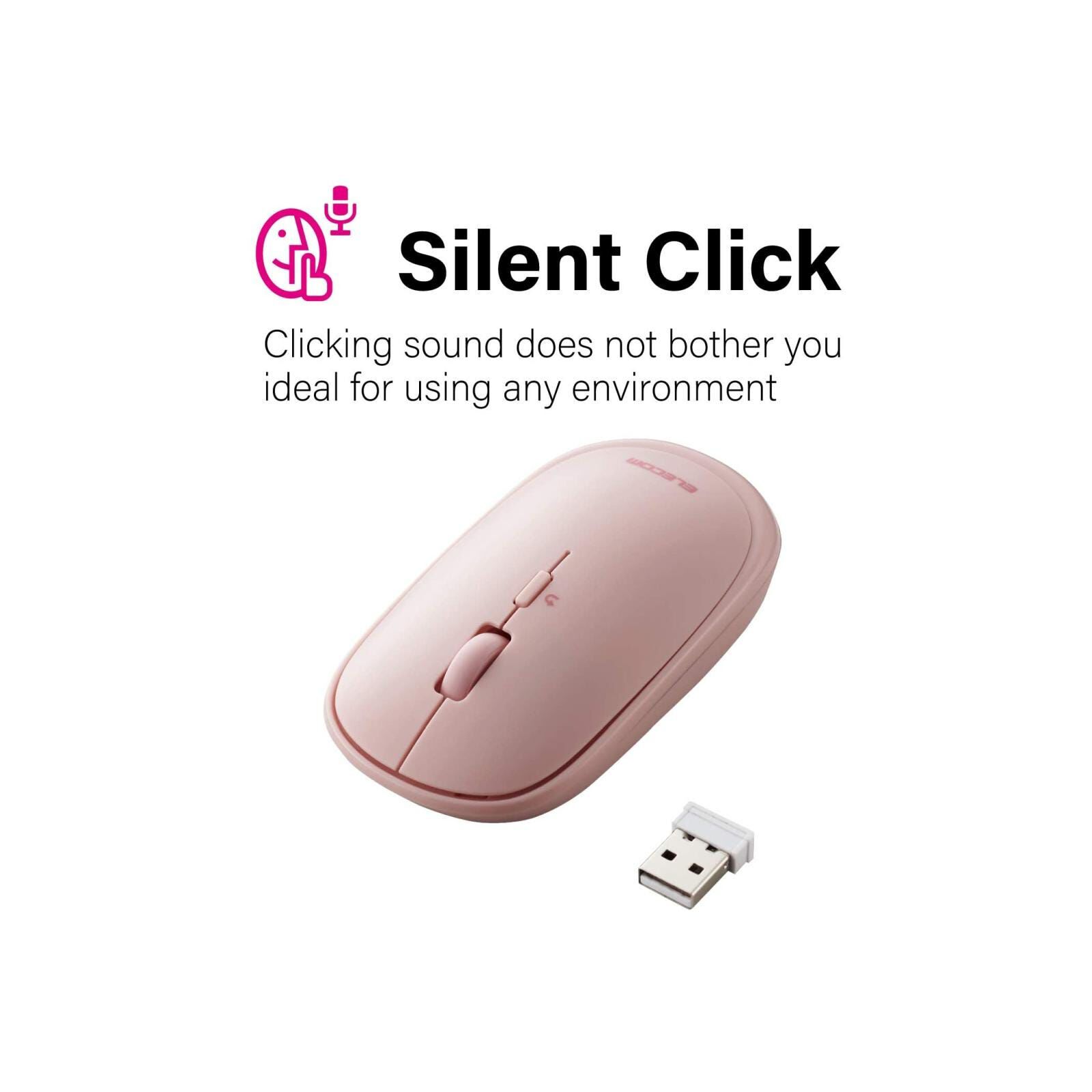 ELECOM Wireless Flat Shape 4 Button Blue Led Pn M-TM10DBPN-image 3